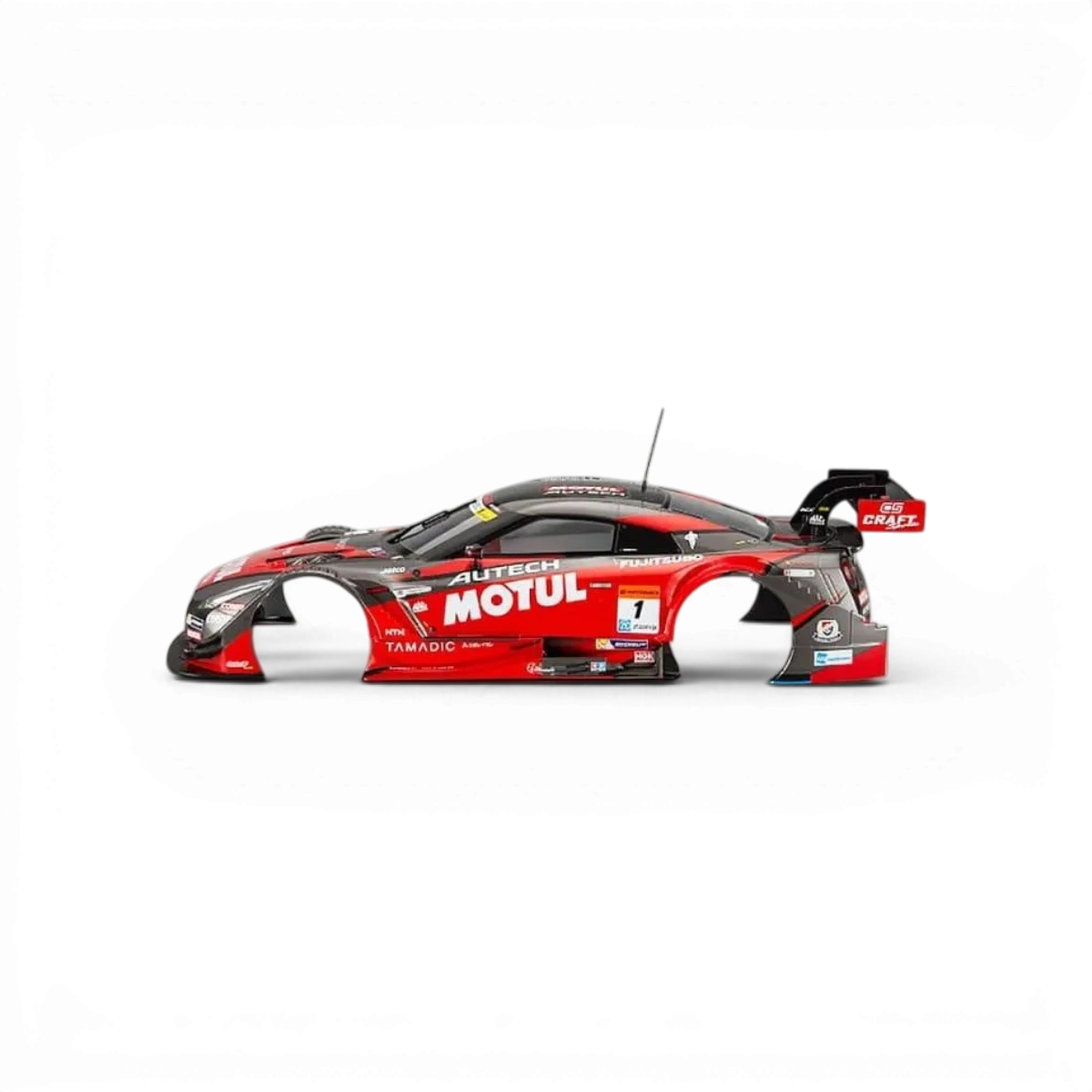 Modèle Nissan Motul Autech GT-R 2016 de Killer Body, maquette détaillée et réaliste en plastique.