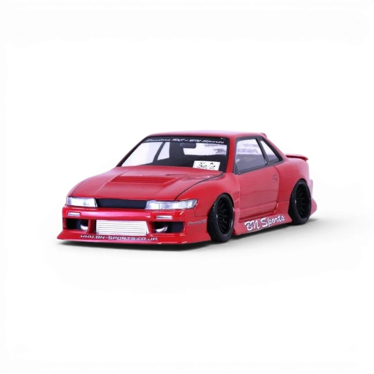 Carrosserie Nissan Silvia S13 BN Sports de Pandora RC, détails de la peinture et design de la carrosserie pour voiture RC.