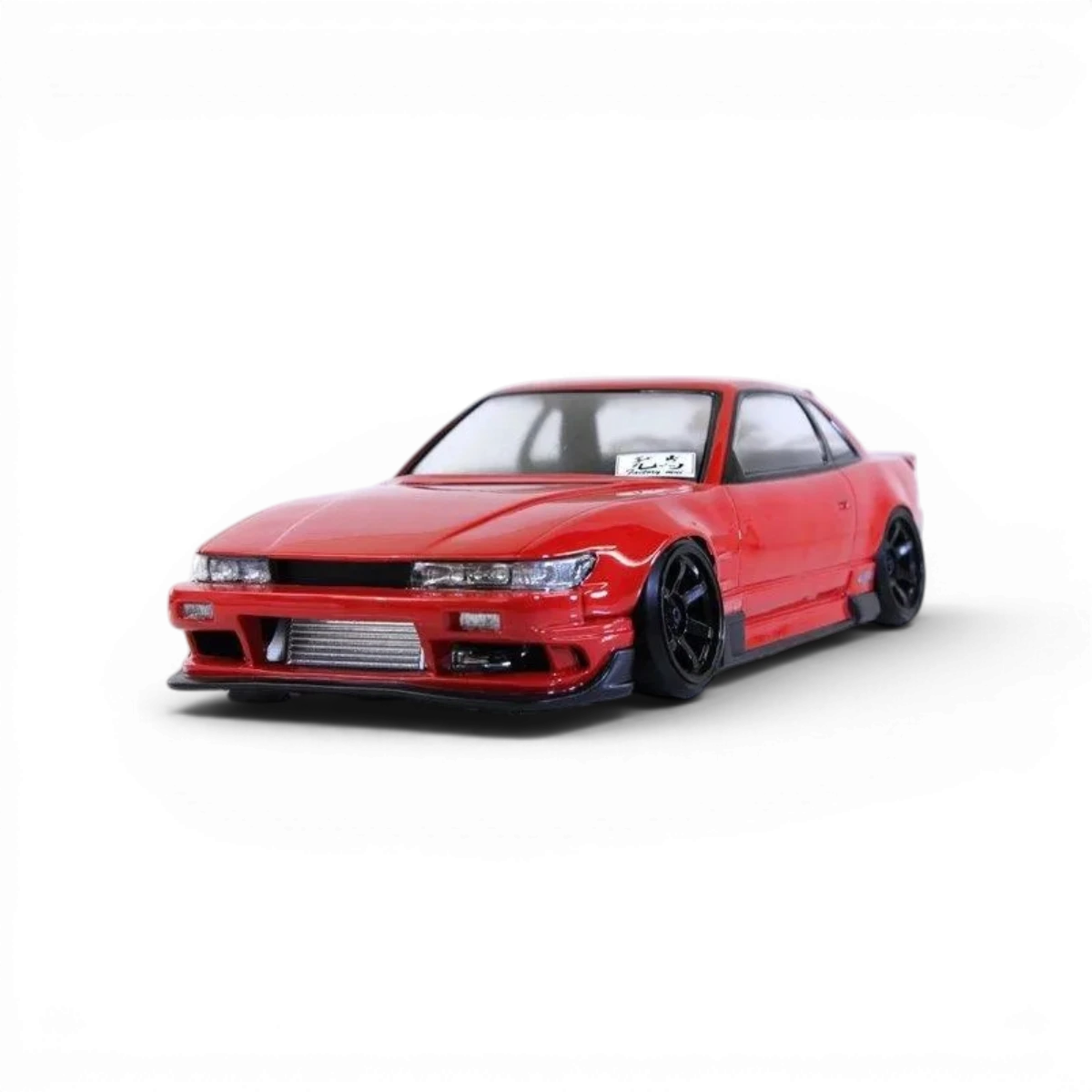 Carrosserie Nissan Silvia S13 de Pandora RC, modèle ORIGIN Labo, vue en détail avec finition précise pour voitures RC drift.