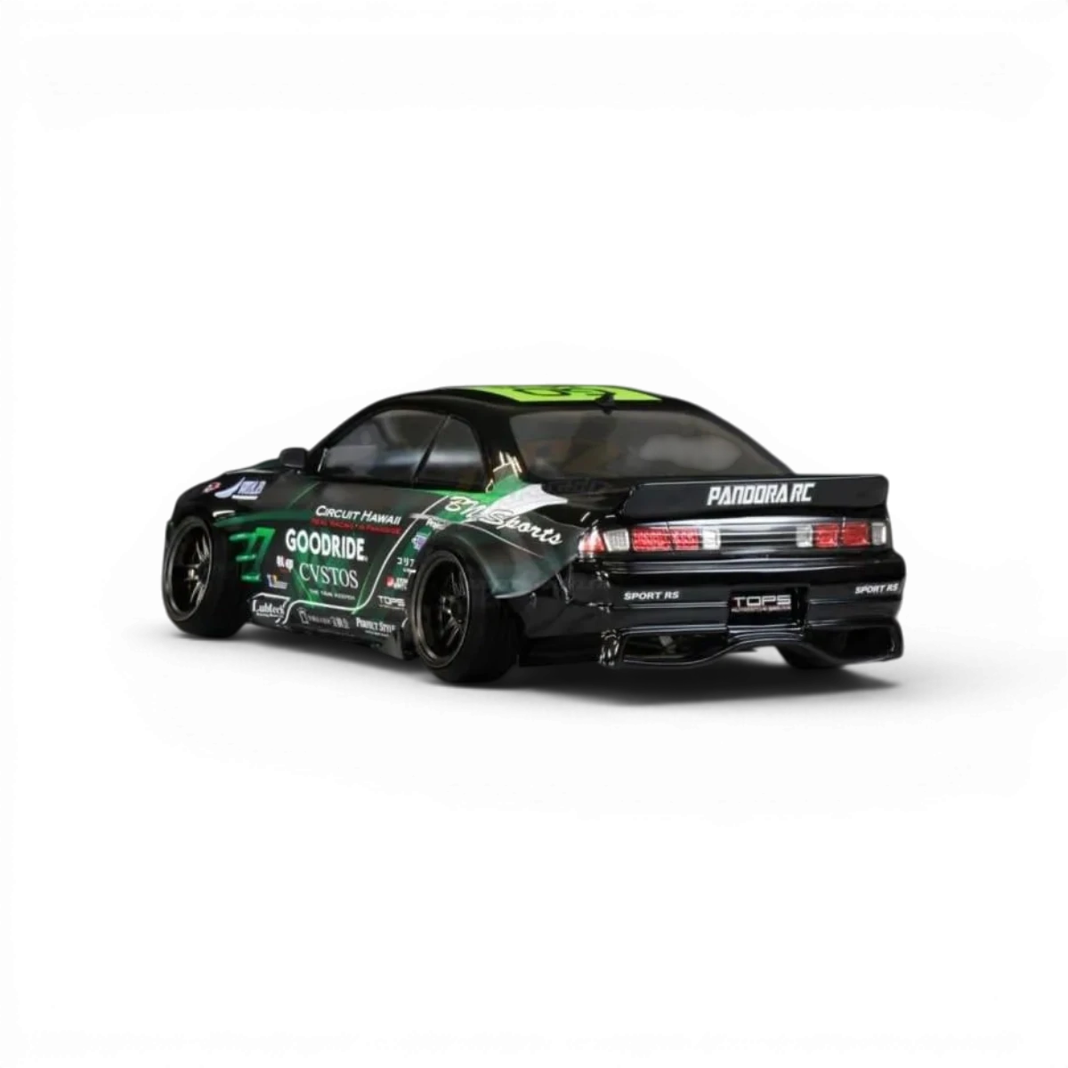 Corps de voiture Nissan Silvia S14 tardif BLS / BN Sports de Pandora RC, carrosserie détaillée pour modèle réduit.