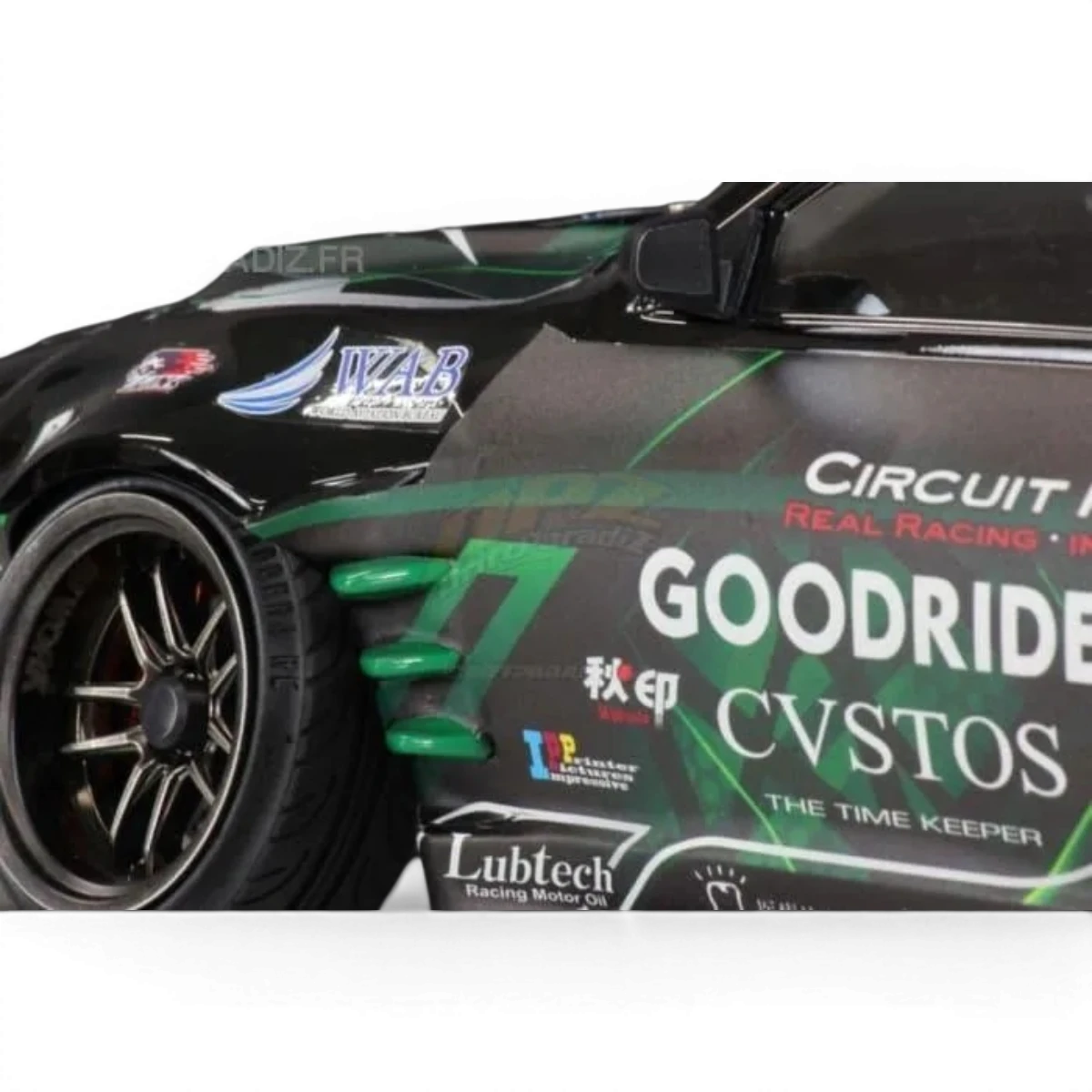 Modèle de carrosserie Nissan Silvia S14 tardive BLS/BN Sports pour voiture radiocommandée Pandora RC, vue détaillée.