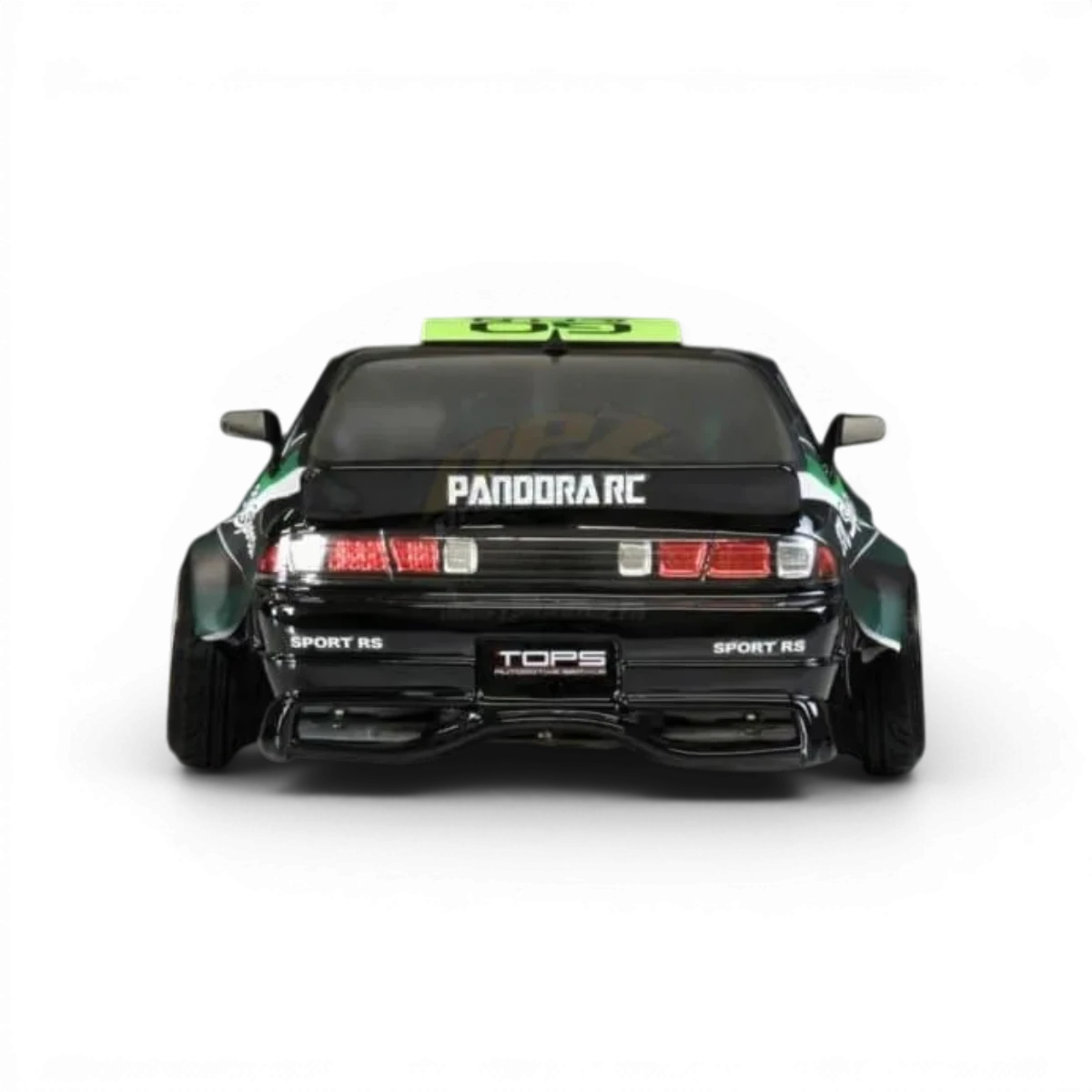 Carrosserie Nissan Silvia S14 tardive BLS/BN Sports de Pandora RC, détails réalistes et finition précise.