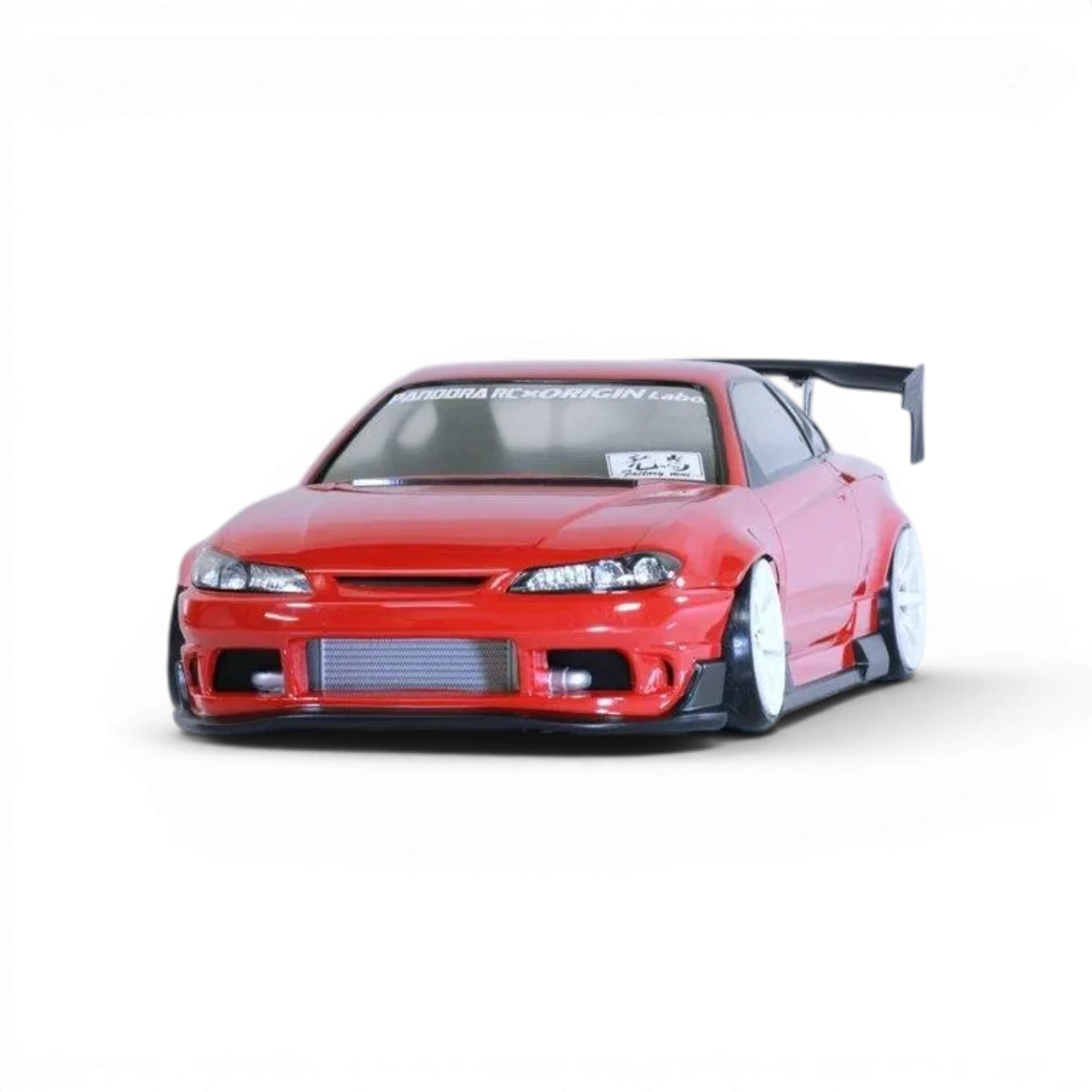 Carrosserie Nissan Silvia S15 de Pandora RC, modèle ORIGIN Labo, en détail avec finition réaliste.