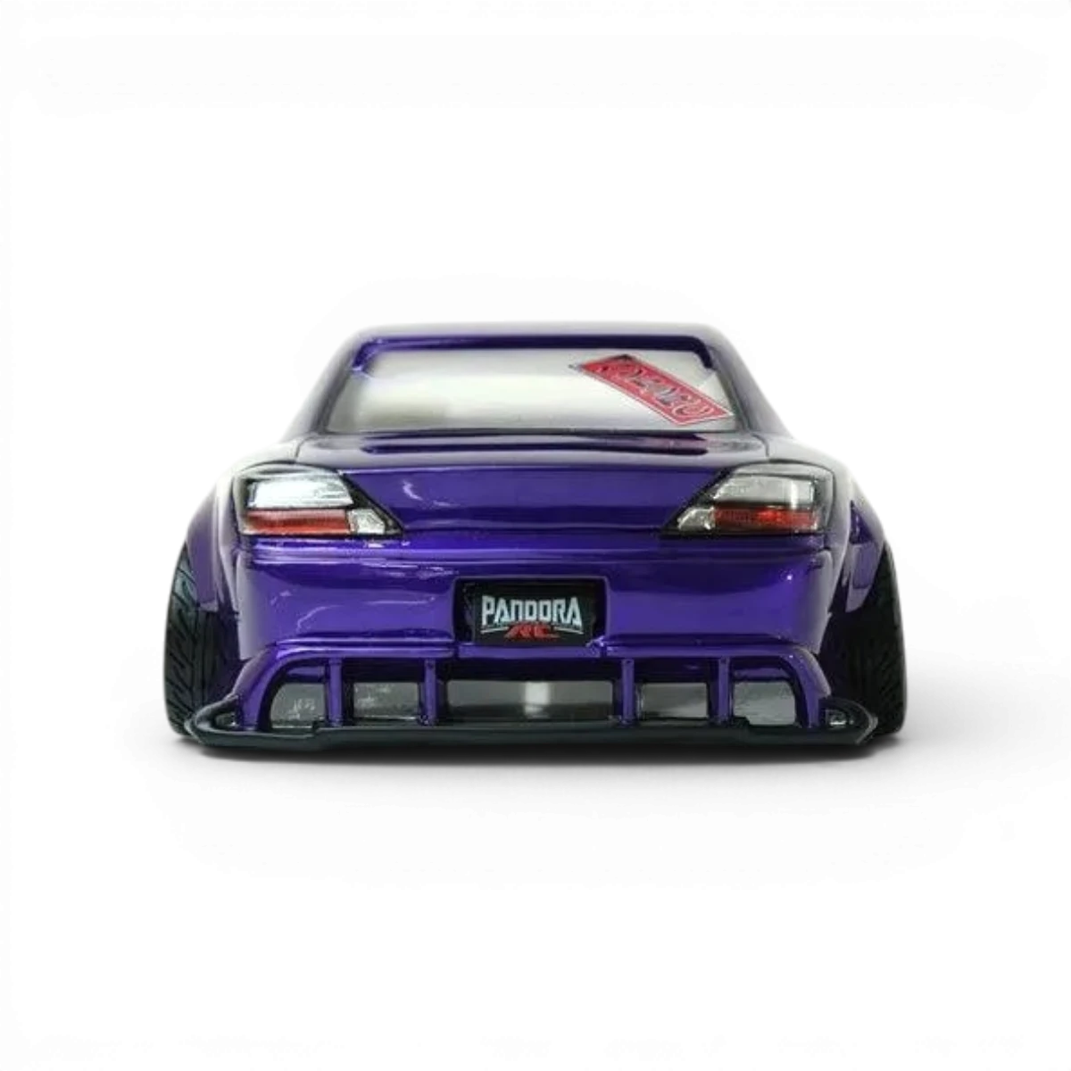 Carrosserie Nissan Silvia S15 Raijin ORIGIN Labo pour voiture télécommandée Pandora RC, vue de côté avec détails.