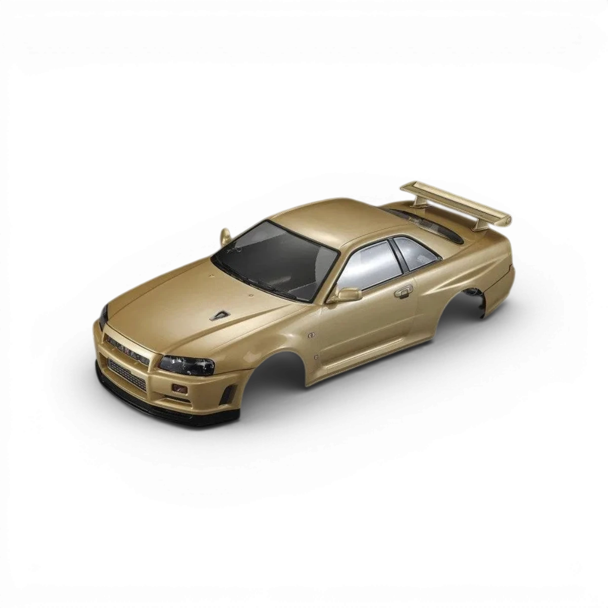 Carrosserie pour Nissan Skyline R34 GTR de la marque Killer Body, finition détaillée et réaliste, vue de face.
