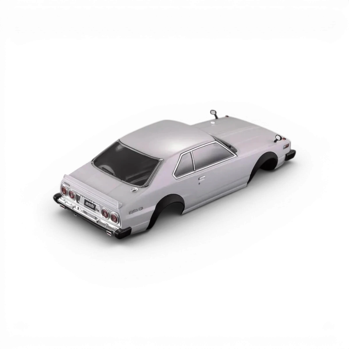 Carrosserie Nissan Skyline 2000 GT Killer Body avec détails de drift, vue de face sur fond blanc.