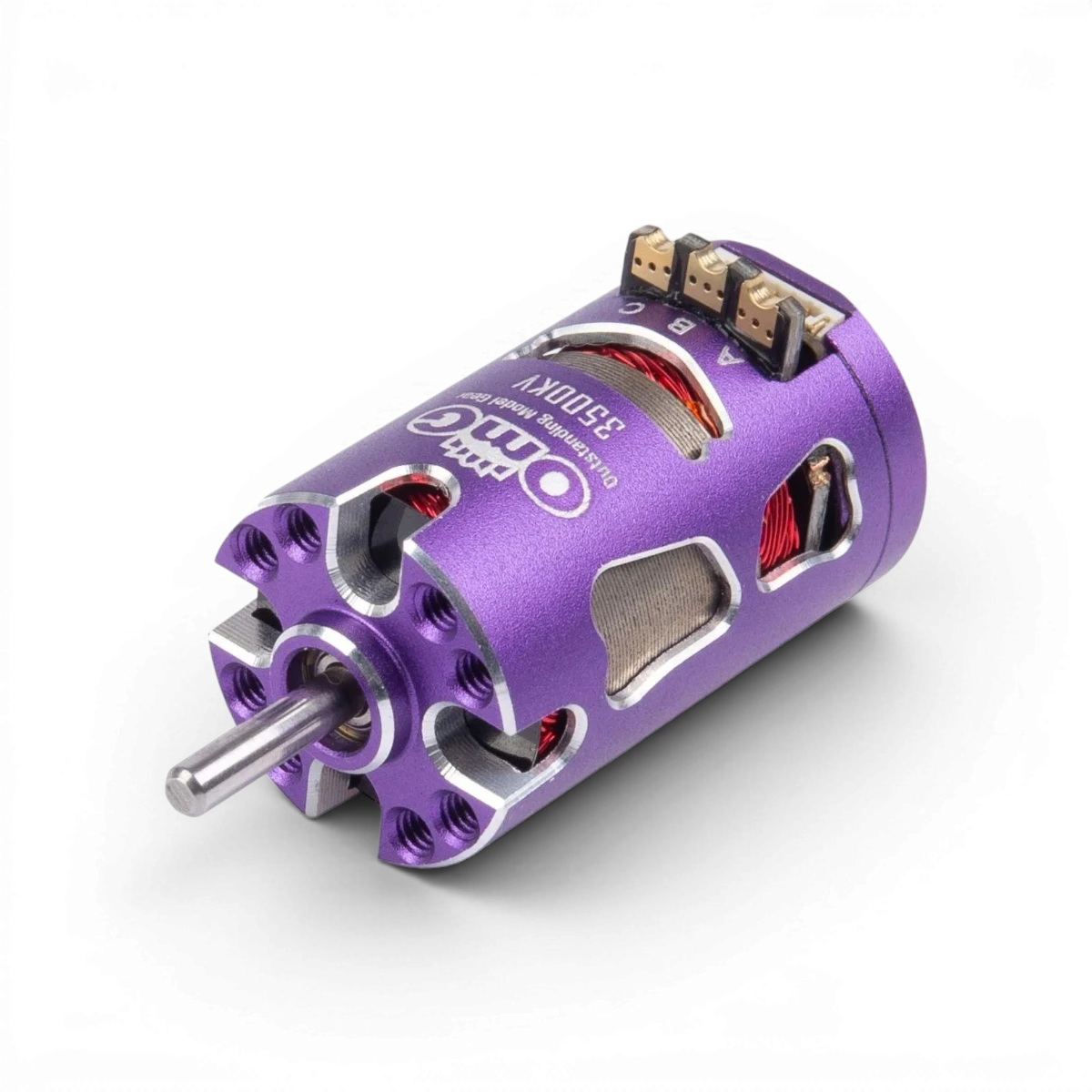 Moteur électronique OMG MT Aurora 5500KV S2 en noir, pour voitures RC, avec détails techniques visibles.