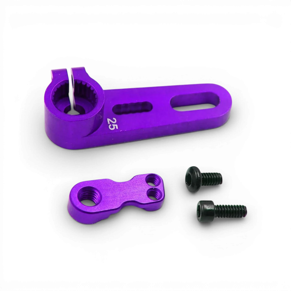 Palonnier en aluminium réglable 25T pour servo, compatible avec voitures RC, de la marque Yeah Racing.