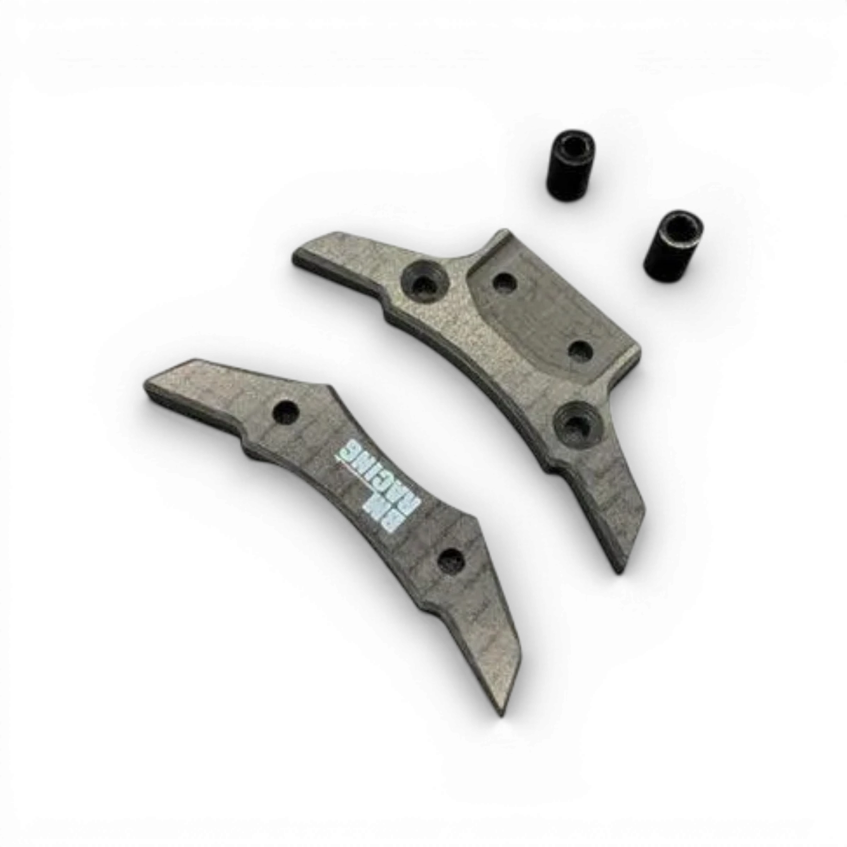 Pare-choc en carbone BM Racing BMRX, léger et aérodynamique, avec finition noire, conçu pour améliorer la performance du véhicule.