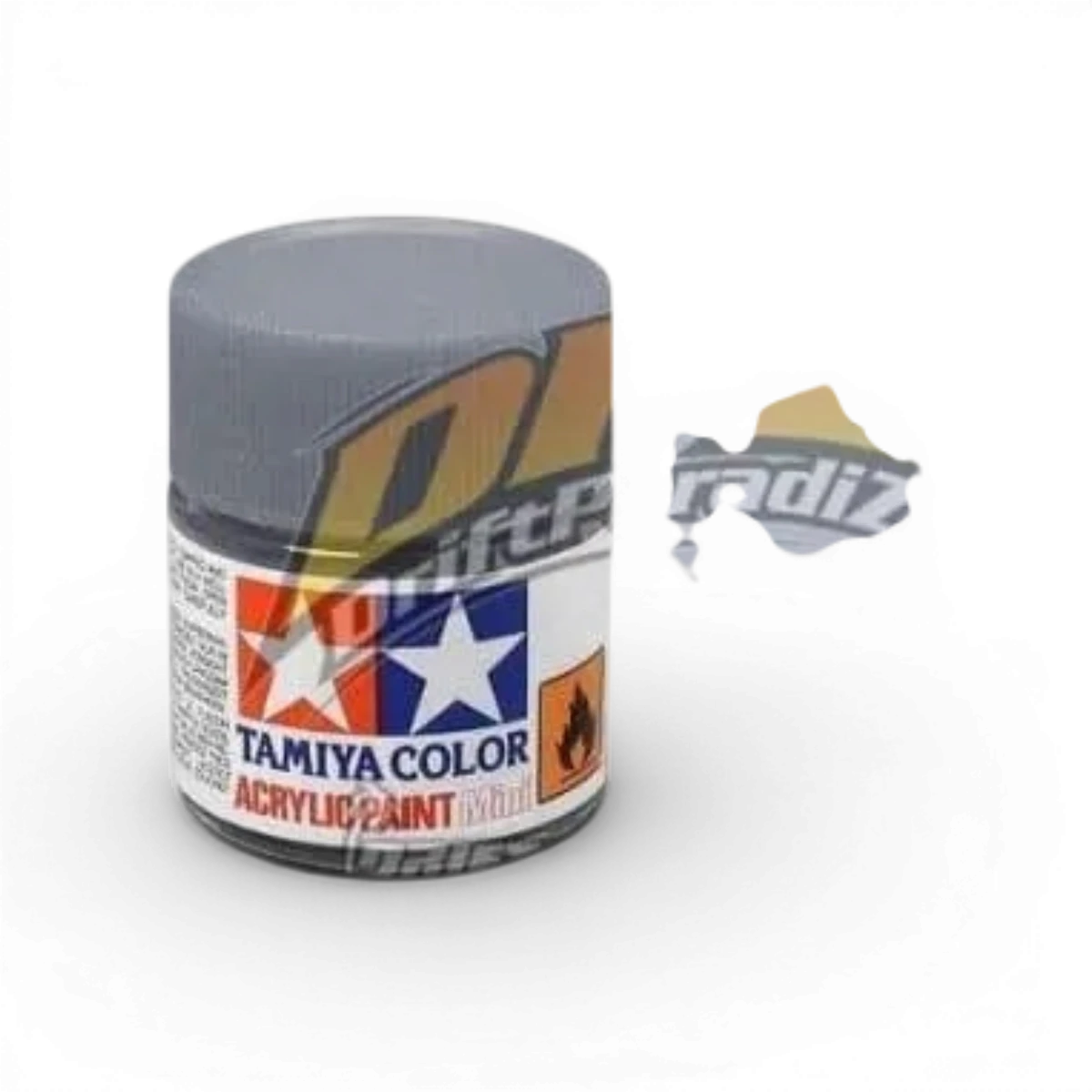 Peinture Tamiya Gris Ciel Mat XF19 pour modelisme, flacon de peinture acrylique en gros plan