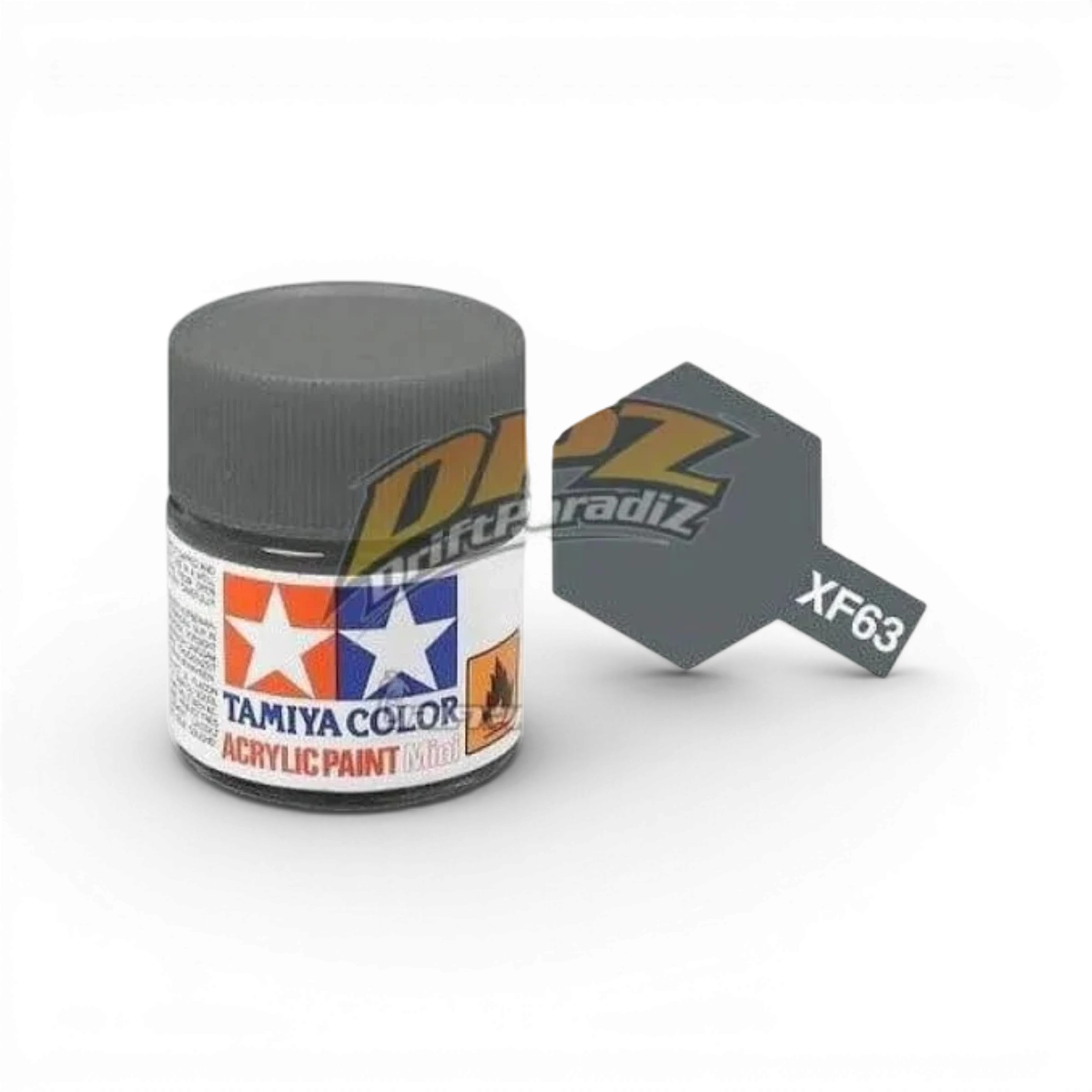 Peinture Tamiya Gris Panzer Mat XF63, bombe de peinture acrylique pour maquettes et modélisme, finition mate.