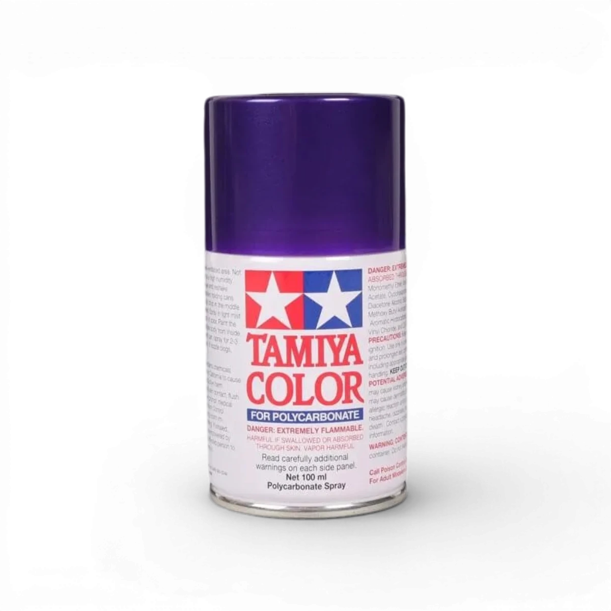 Peinture Lexan Tamiya PS18 violet métallisé pour carrosserie en plastique, finition brillante et métallisée.