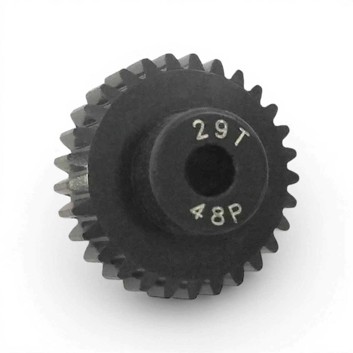Pignon moteur en aluminium traité de 29 dents pour pièces détachées Integra, 48dp, robuste et précis.