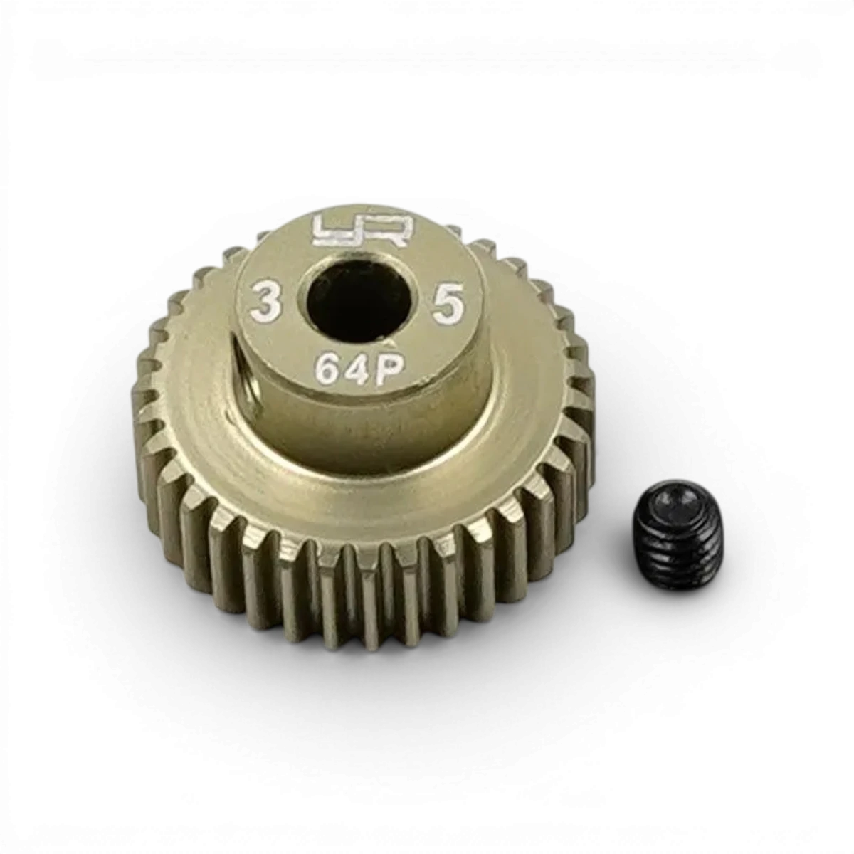 Pignon universel pour voiture RC 1/10, 35 dents, 64dp, marque Yeah Racing, pièce de transmission robuste et précise