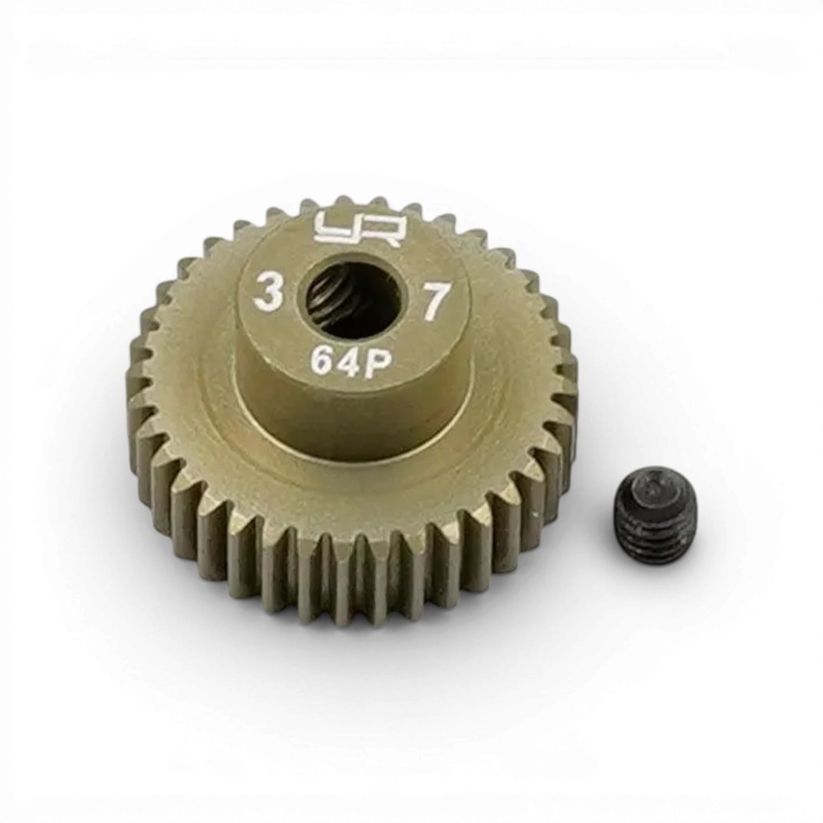Pignon universel Yeah Racing 1/10, 37 dents, 64dp pour voitures RC, pièce mécanique pour modélisme et hobby.