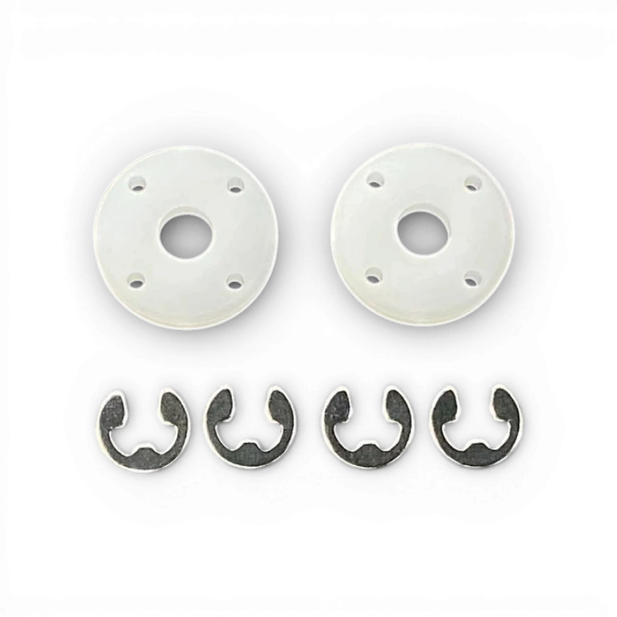 Pistons CRV Bigbore Yokomo à 4 trous, pièce détachée de haute performance pour voitures RC, marque Topline, vue en gros plan.