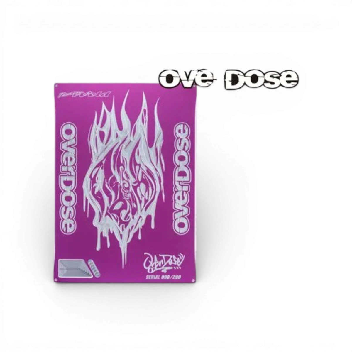 Planche de réglage Overdose Ver.2 Weld Skull, usinée, pour ajustements précis, fabriquée par Overdose, accessoire de moto.