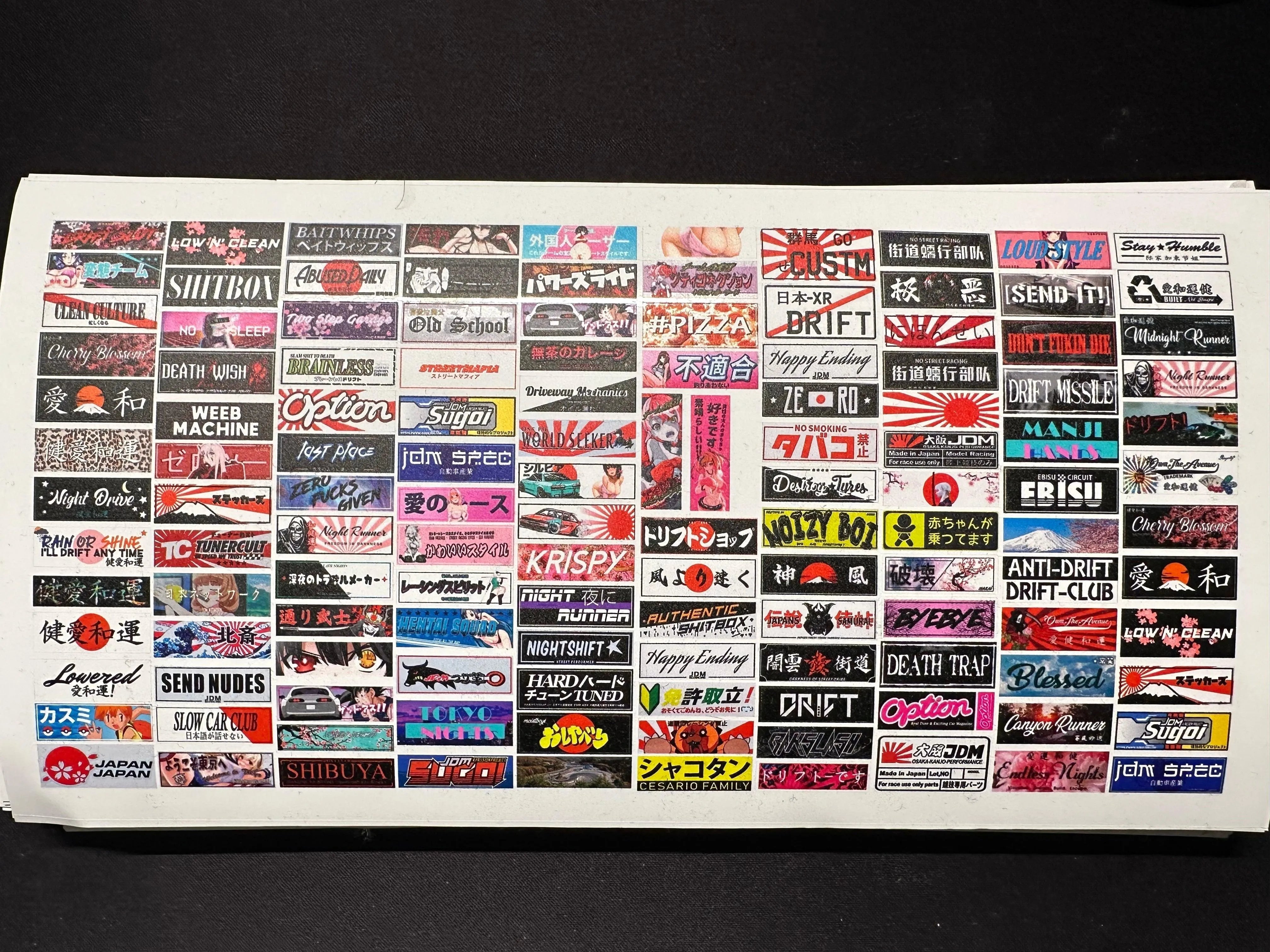 Planche slap stickers - 1 - BlackDrift - DriftParadiZ