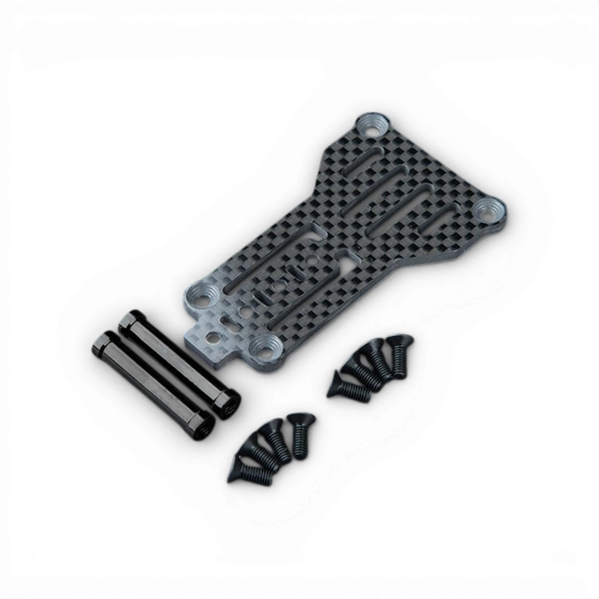 Plaque arrière en carbone allégé avec extensions en aluminium pour RMX 4, pièces détachées par Max Speed Technology