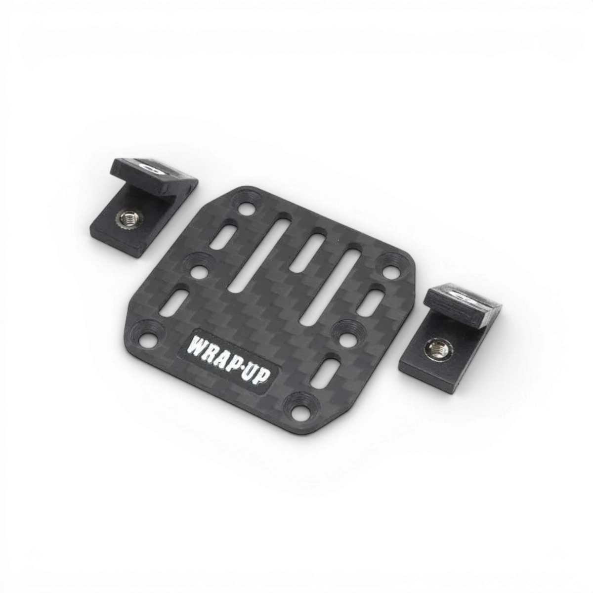 Plaque ESC en carbone avec supports Slash de Wrap-UP Next, léger et robuste pour circuits électroniques.