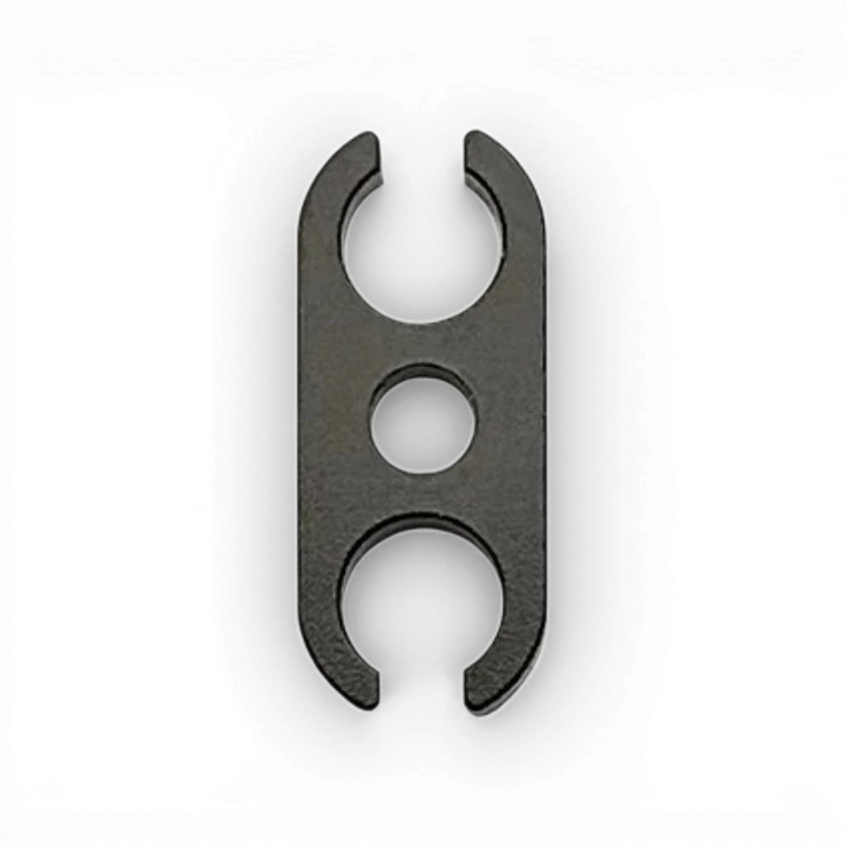 Plaque support d’étrier arrière en aluminium pour RC Drift, fabriquée par Team Reve D, montrée sur un véhicule radiocommandé.