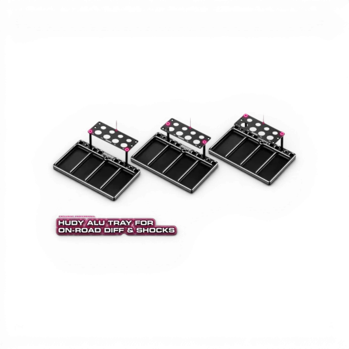Plateau en alu pour différentiel et amortisseurs de voitures drift et piste Hudy, accessoires pour modélisme RC.