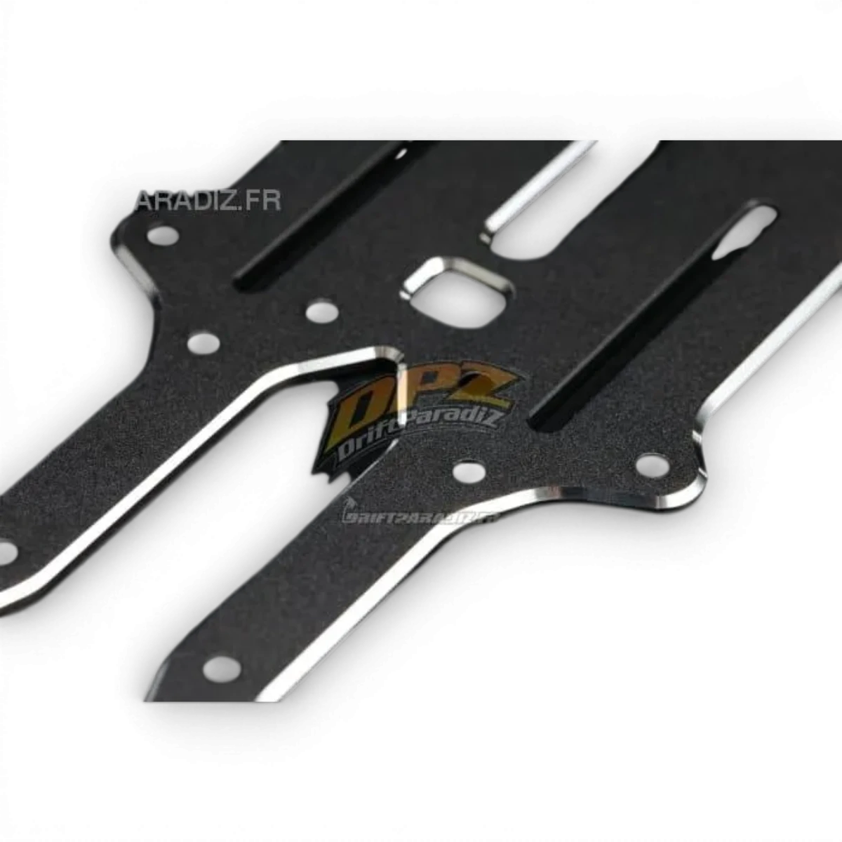Platine en aluminium Team Yokomo YD2Z/YD2ZS/SD1.0, pièce détachée pour RC, visible en gros plan sur fond blanc.