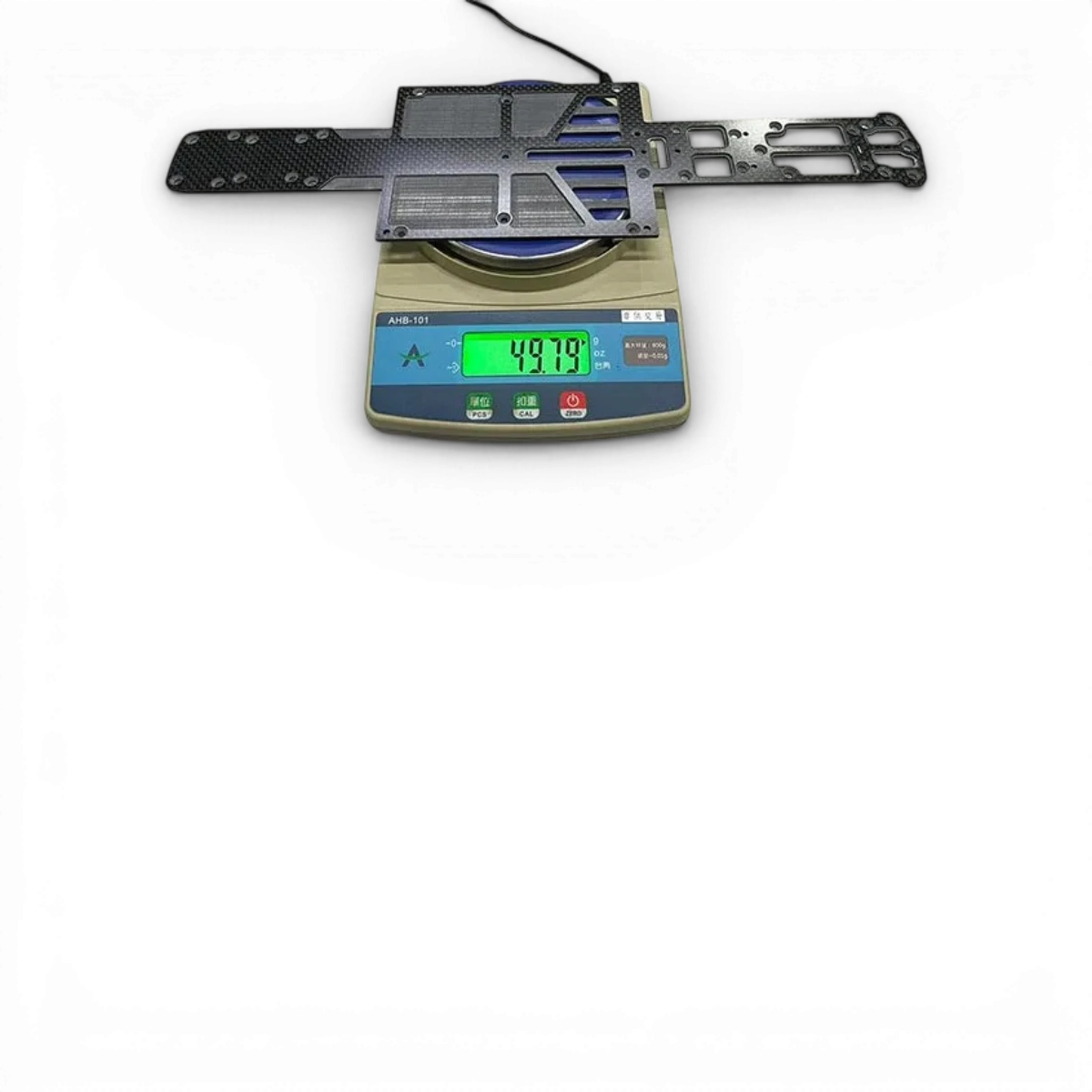 Platine inférieure en carbone pour FRX, pièce détachée de Max Speed Technology, avec détails visibles en image.