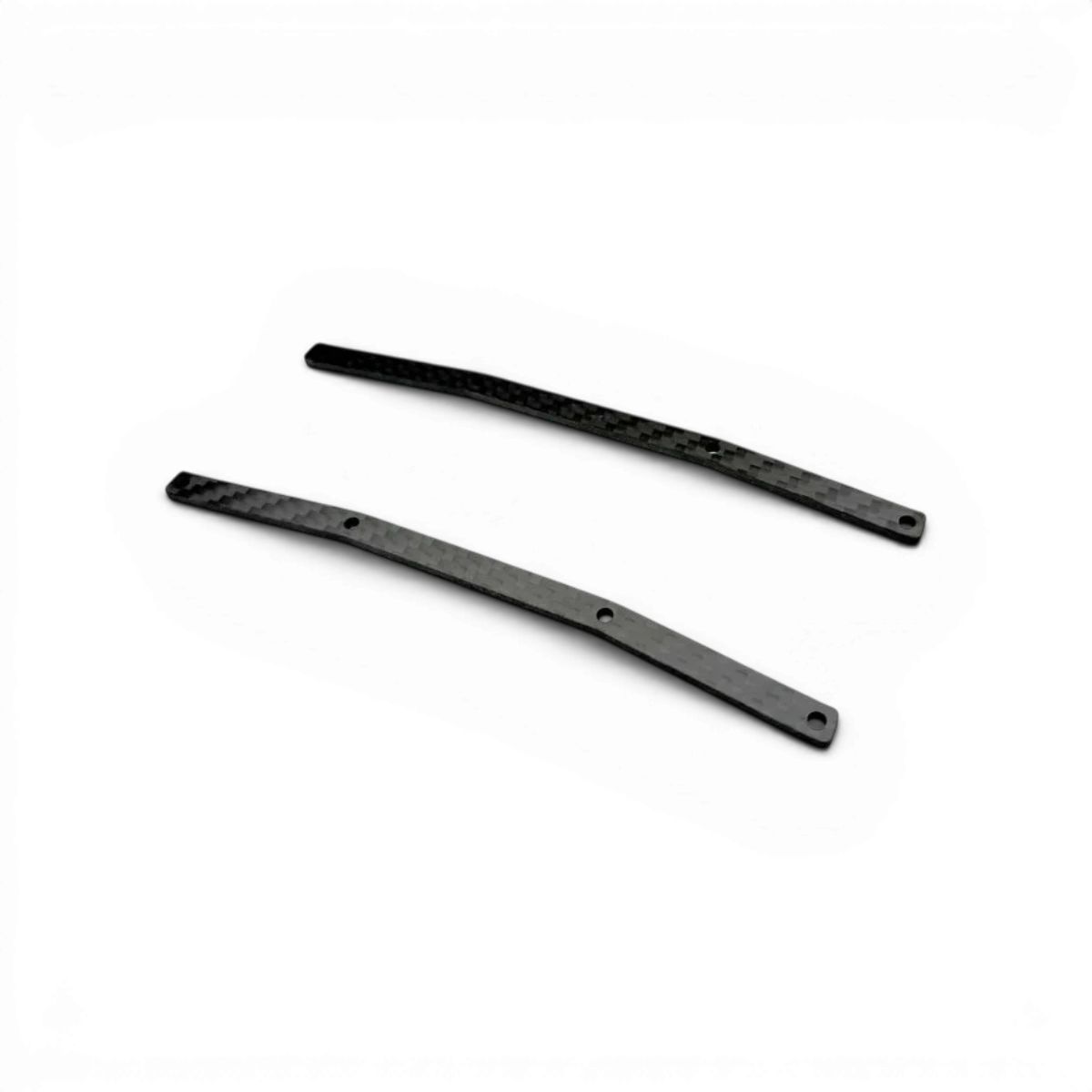 Platine supérieure en carbone RDX Type D Dure 2,5 mm de Team Reve D, vue de face, matériau solide pour équipement sportif.