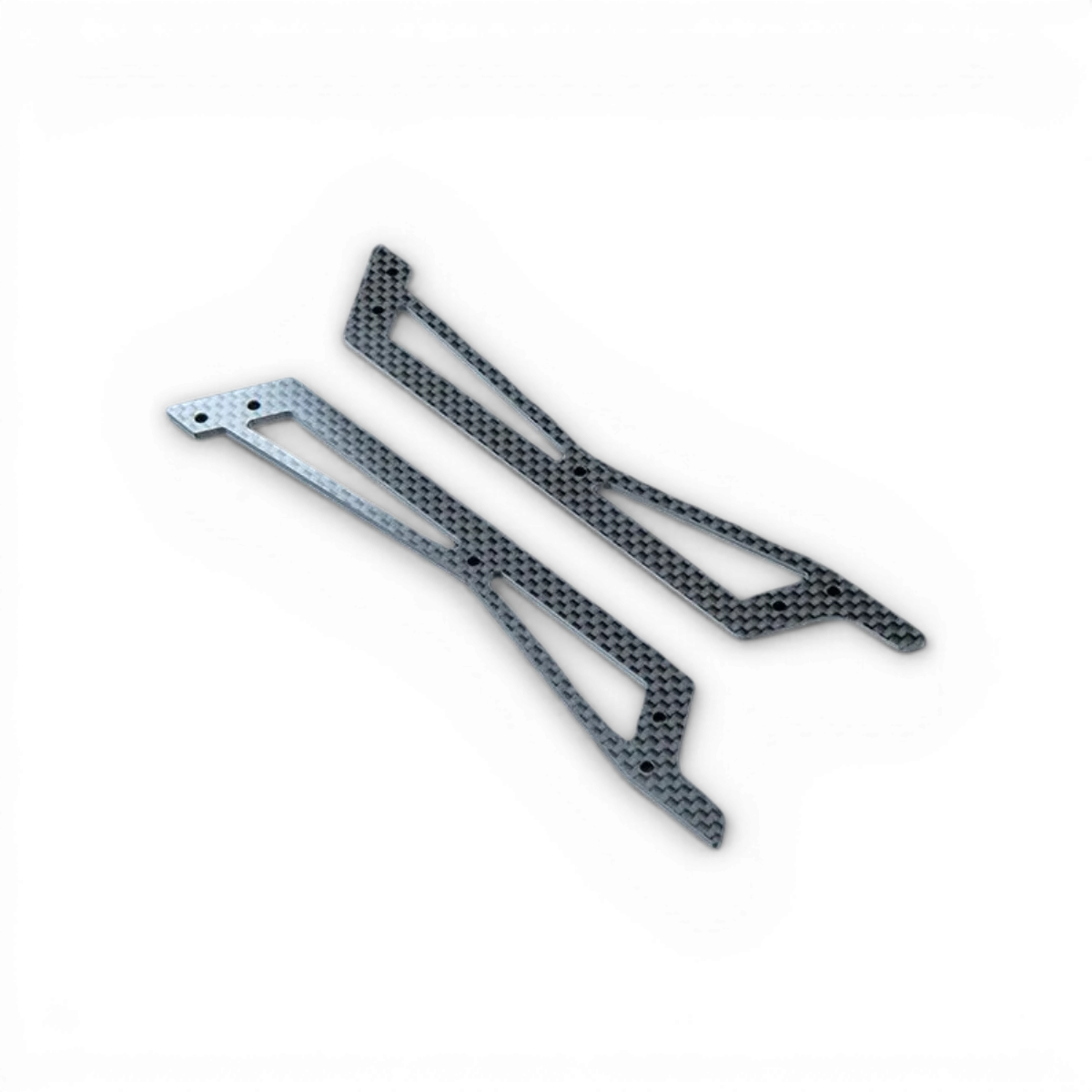 Platines latérales en carbone pour FRX, pièce détachée de Max Speed Technology, visible avec détails légers et finition noire.