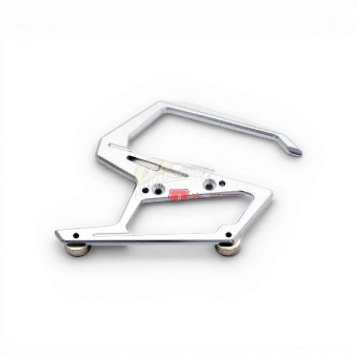 Poignée en aluminium grise 7px pour customisation, par Rc Art, montrée en détail sur une surface.