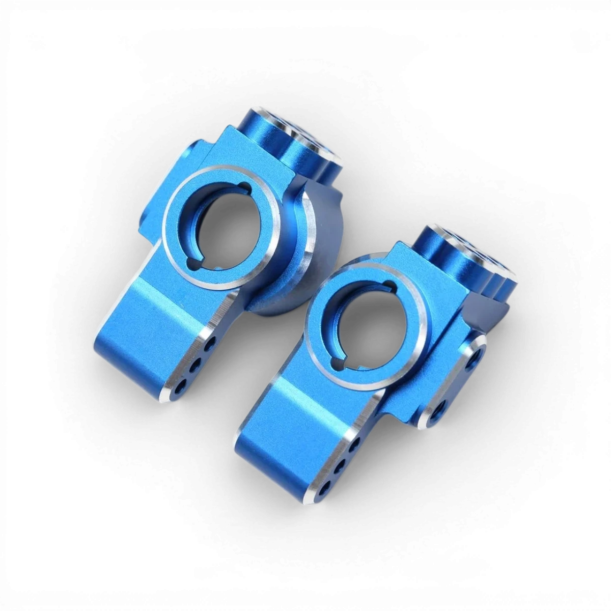 Porte-moyeux arrière en aluminium pour voiture RC Team Yokomo, pièce durable et léger avec fixation solide.