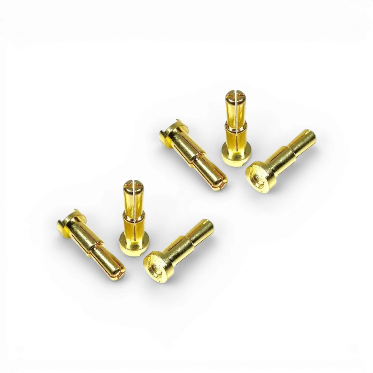 Ensemble de 6 prises banane PK 4/5mm de la marque Absima, utilisées pour les connexions électriques en électronique.