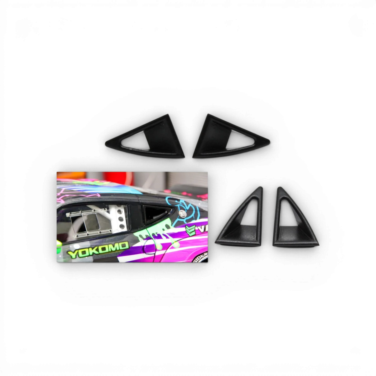 Prise d'air Nissan 400Z de customisation de la marque Src Sideways RC, vue de face, pour modifications de drift ou tuning.