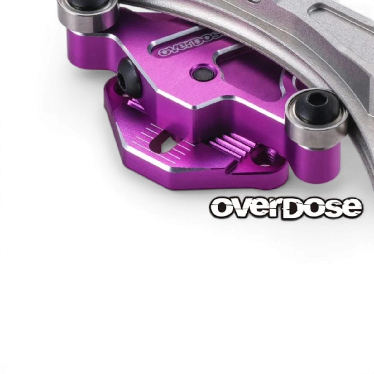 Pièce détachée Overdose, rack de direction en aluminium type 3 avec glissière, pour réparation et entretien de vélo.