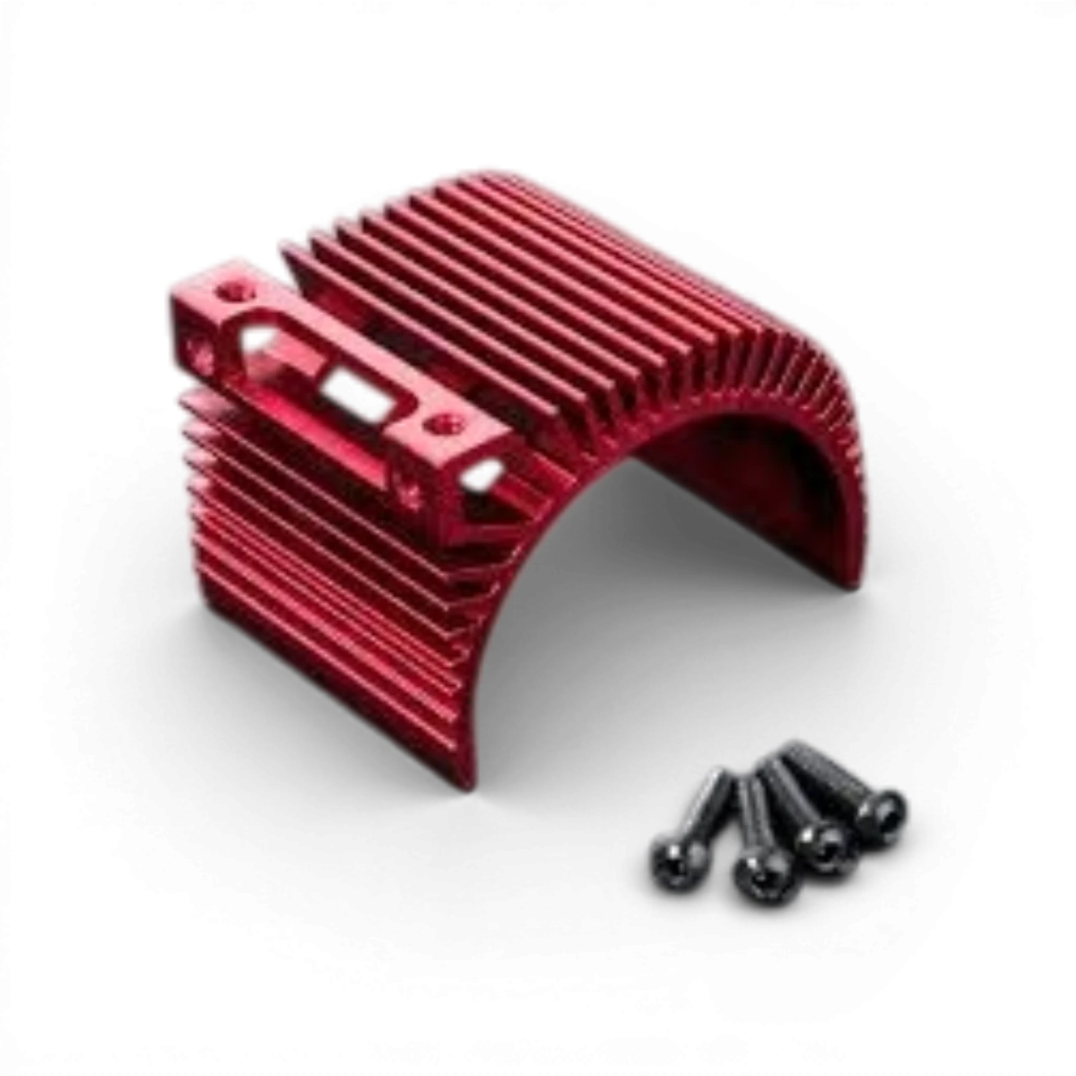 Radiateur en aluminium pour moteur 540 universel de couleur rouge, de la marque Max Speed Technology, pour applications électroniques.