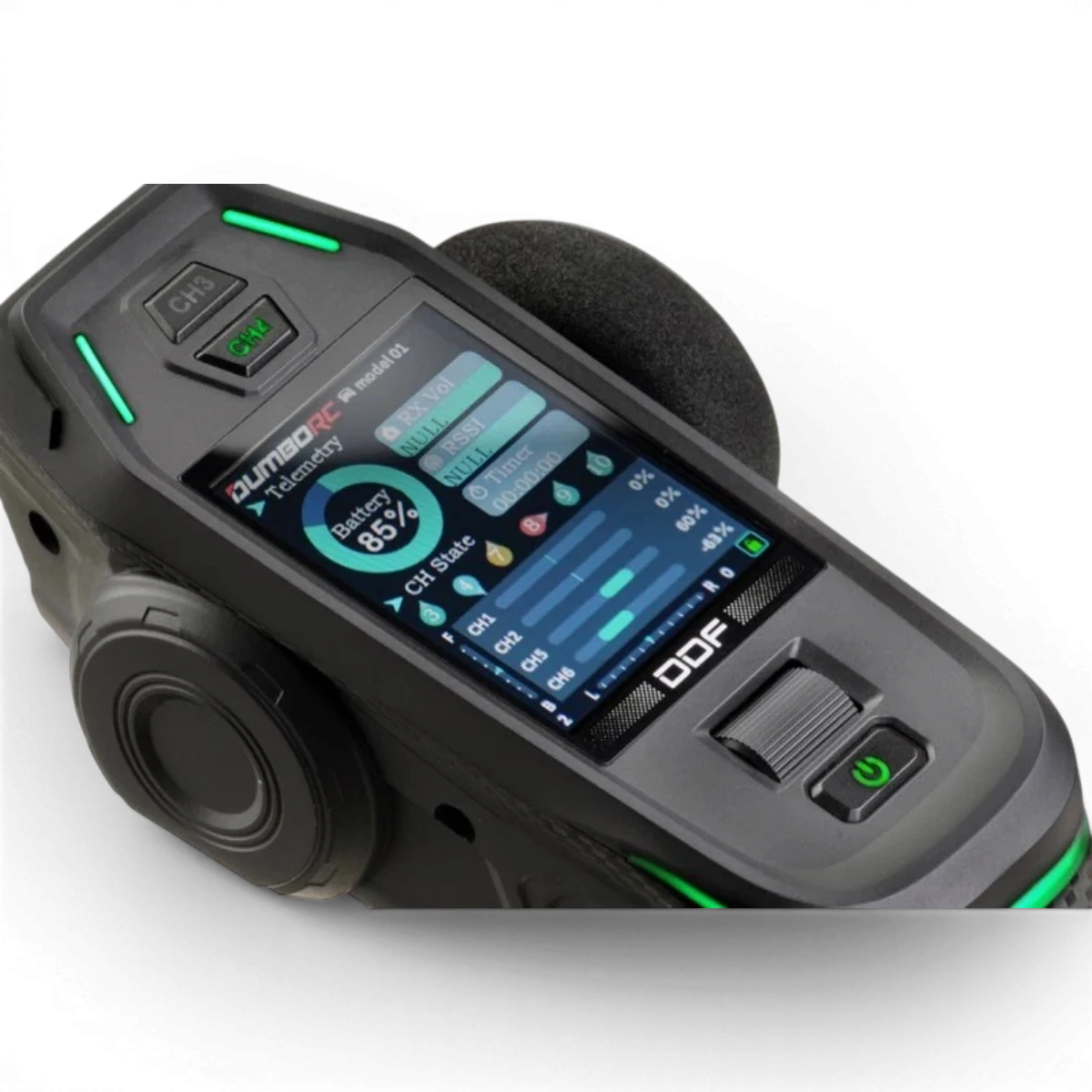 Radio 10 voies Absima CR10P 2.4GHz avec récepteur, contrôleur électronique pour modélisme radio.
