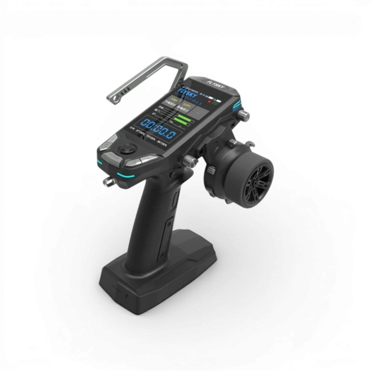 Radio FS-G11P Exclusive Absima de Flysky, télécommande électronique avec écran et commandes, vue de face.
