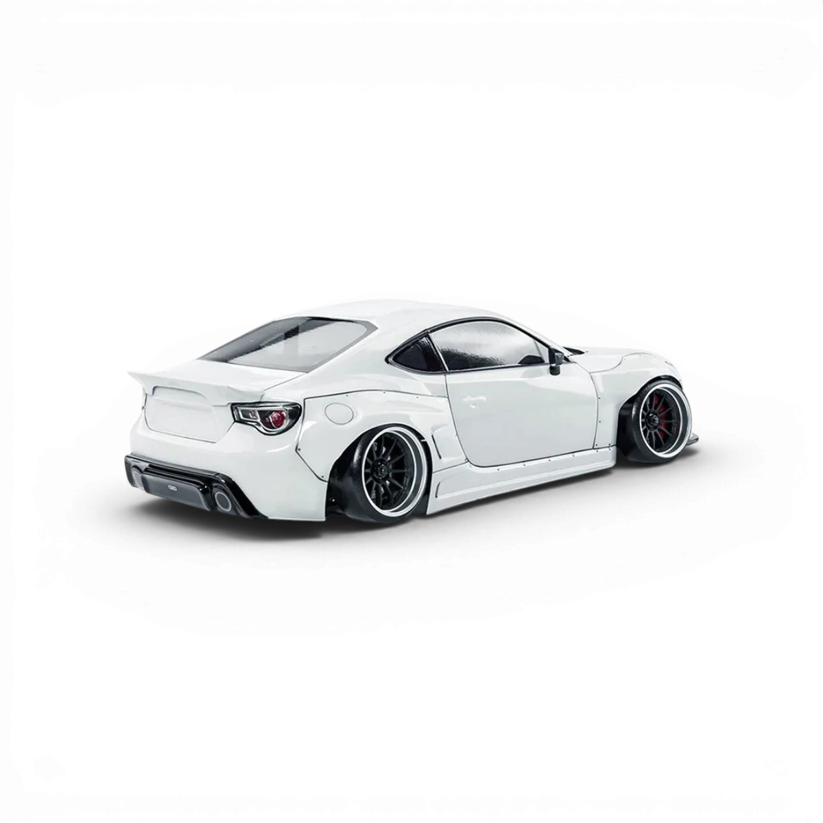 Voiture RC drift Max Speed Technology RMX 2.5 RTR Toyota GT86 blanche, modèle RC Drift avec design réaliste et détails précis.