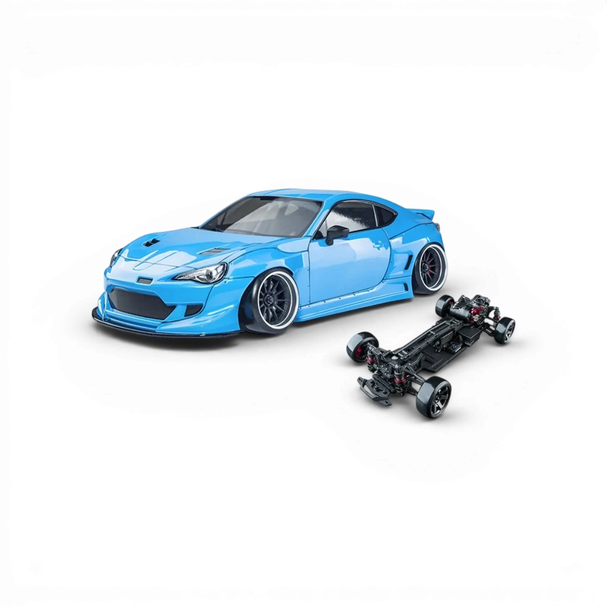 Voiture RC Drift Max Speed Technology RMX 4 RTR 86RB brushless sensored prête à rouler, vue de côté avec pneus larges.