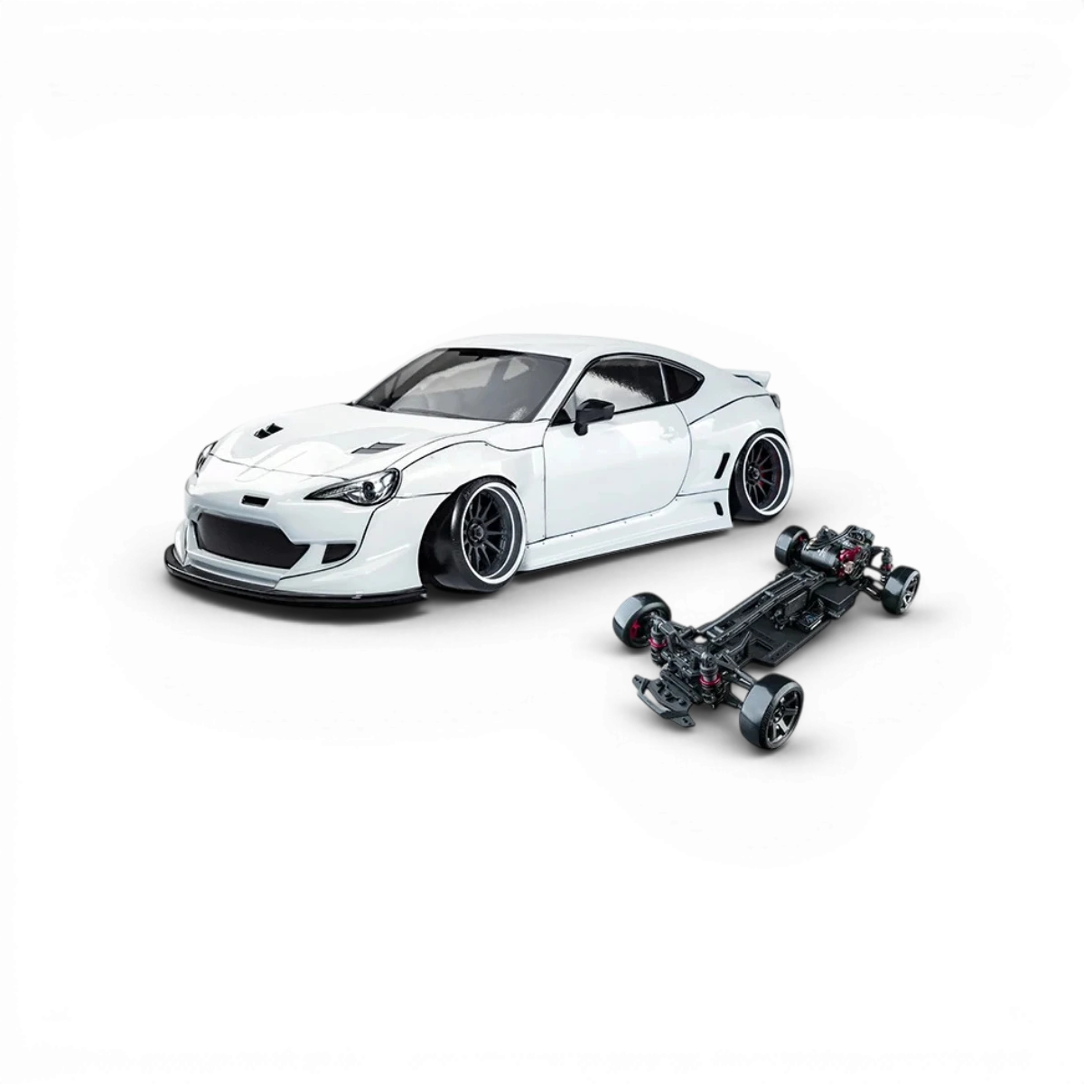 Voiture RC Drift Max Speed Technology RMX 4 RTR 86RB, brushless sensored, prête à rouler, vue de côté, détails du véhicule.