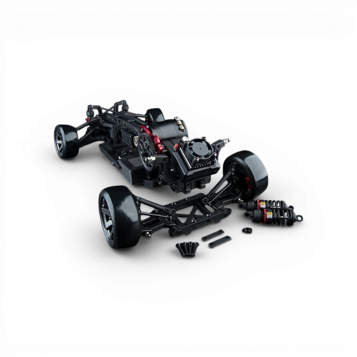 Voiture RC Drift Max Speed Technology RMX 4 RTR e92, brushless sensored, prête à rouler, vue de côté avec détails.
