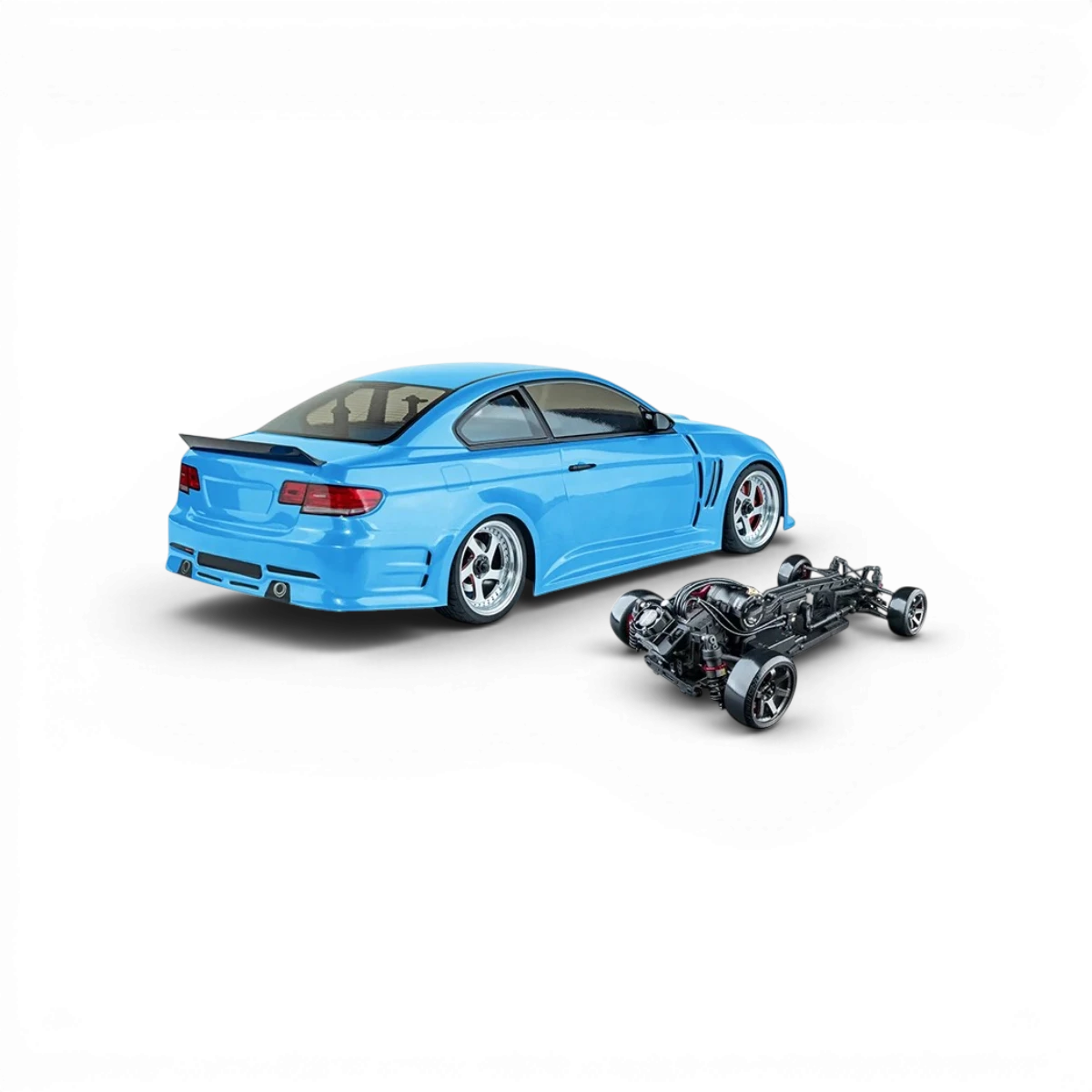 Voiture RC Drift Max Speed Technology RMX 4 RTR e92, brushless sensored, prête à rouler, avec design détaillé et pneus de drift.