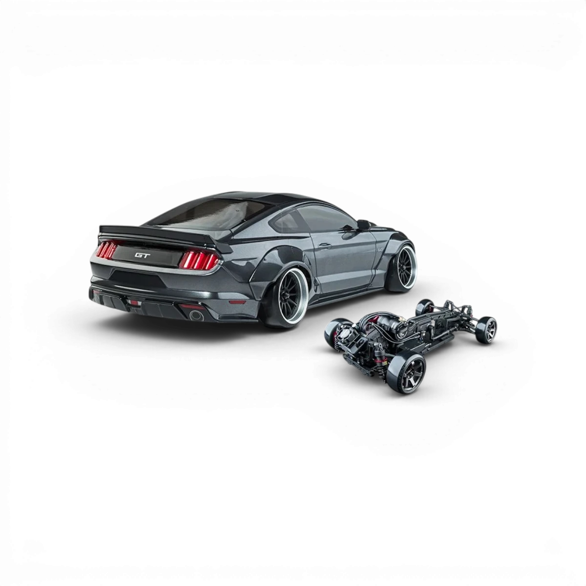 Voiture RC Drift Max Speed Technology RMX 4 RTR LBMT, brushless sensored, prête à rouler, vue de côté avec pneus et carrosserie.