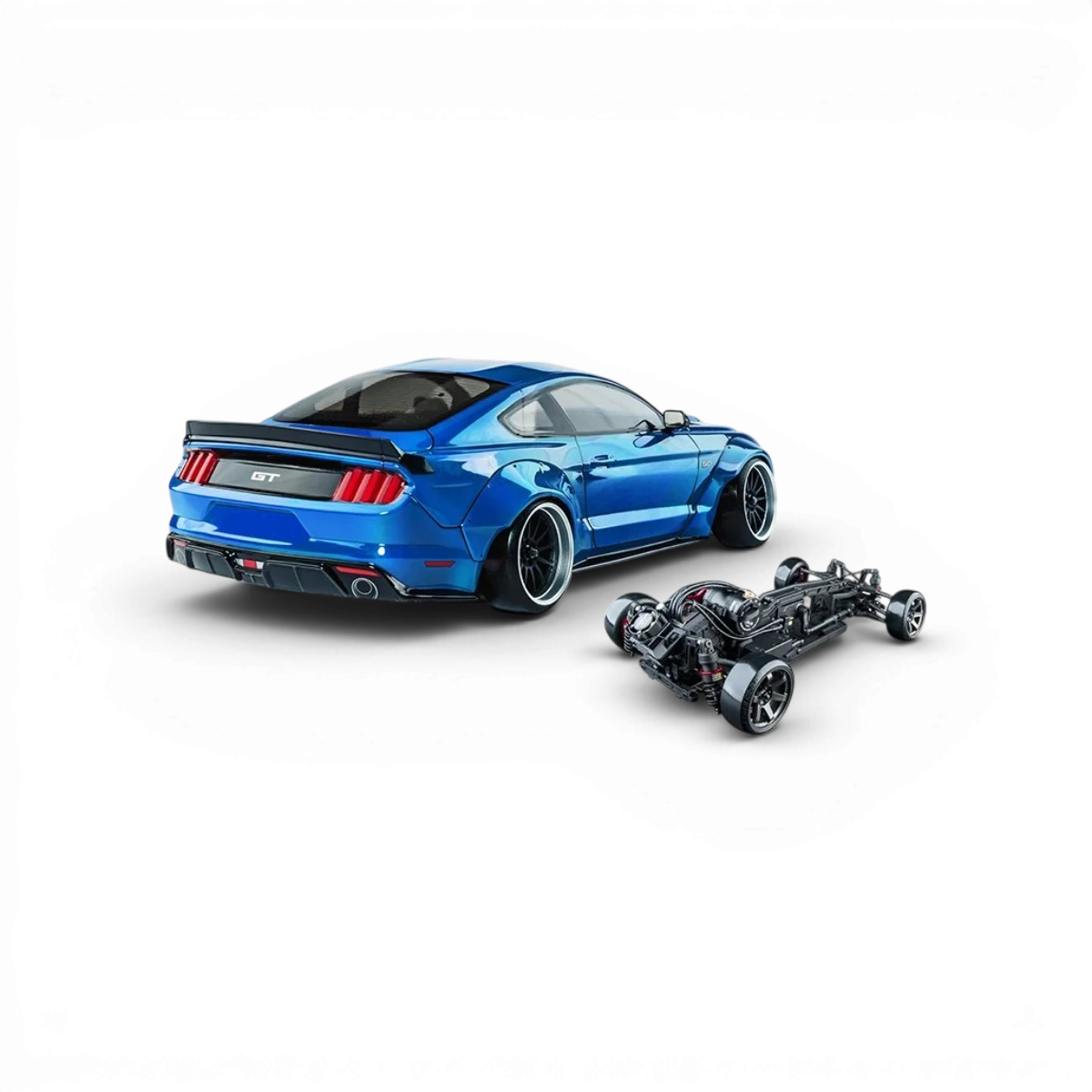 Voiture RC Drift Max Speed Technology RMX 4 RTR LBMT, brushless sensored, prête à rouler, vue de côté sur piste de drift.