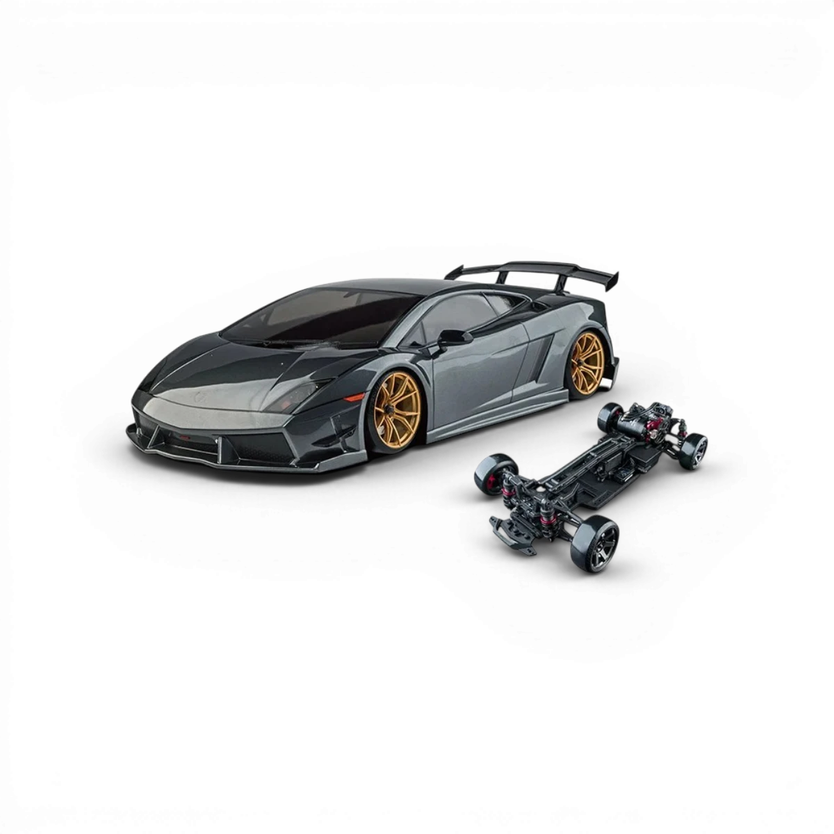 Voiture RC Drift Max Speed Technology RMX 4 RTR LP56, brushless sensored, prête à rouler, vue de côté sur un fond neutre.