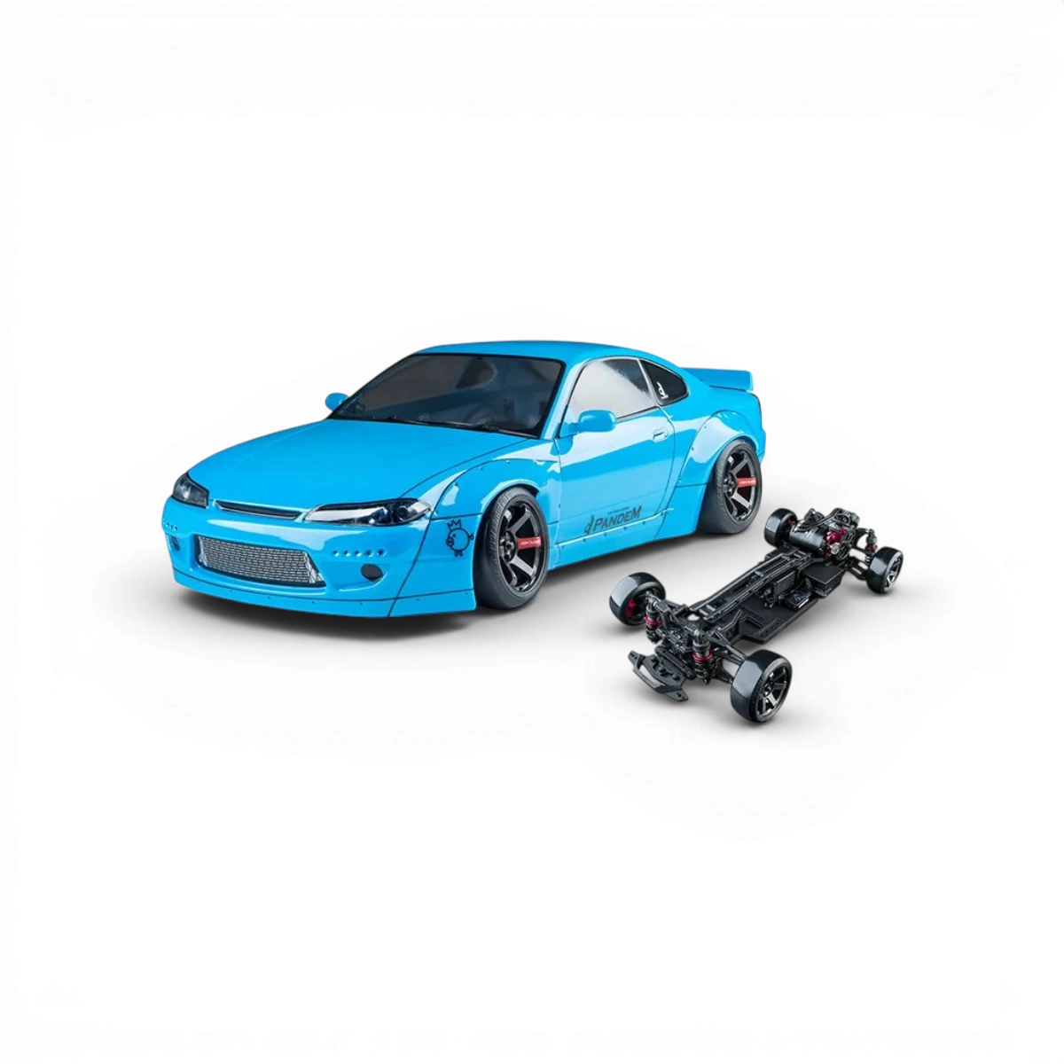 Voiture RC Drift Max Speed Technology RMX 4 RTR S15RB sans balais, sensored, prête à rouler, vue de côté sur fond blanc.