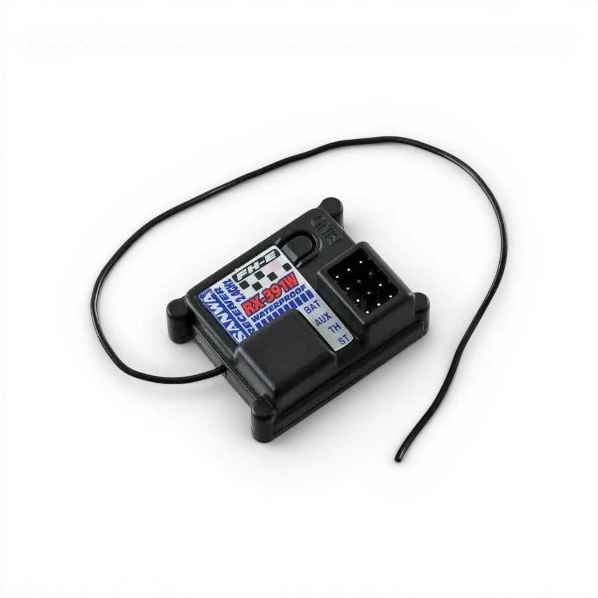 Récepteur Sanwa RX-391WP 3 voies, 2,4 GHz, étanche, pour radiocommande électronique.