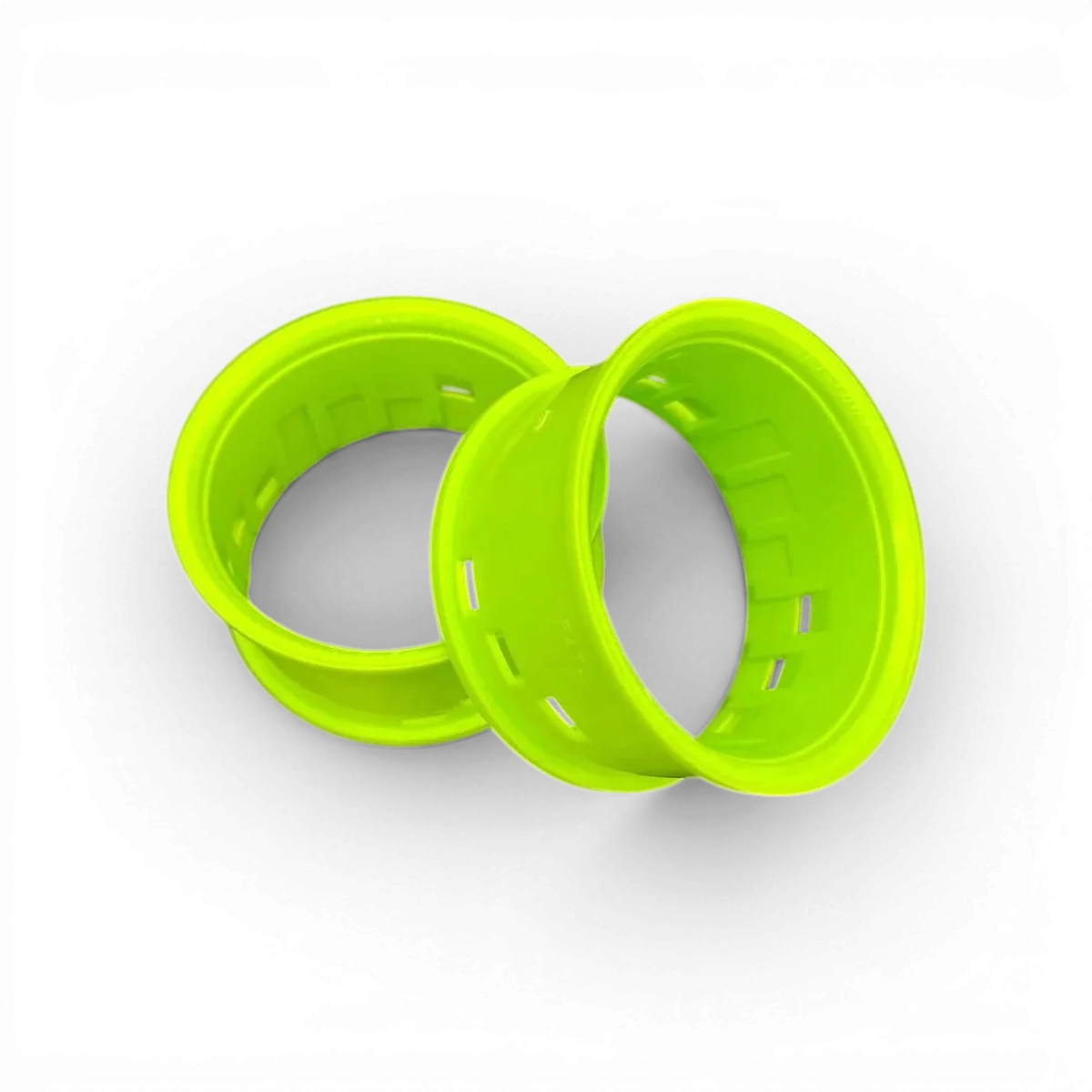 Jante Tetsujin Type 01 Fine vert pour roues, finition fine vert métallique, vue en gros plan.