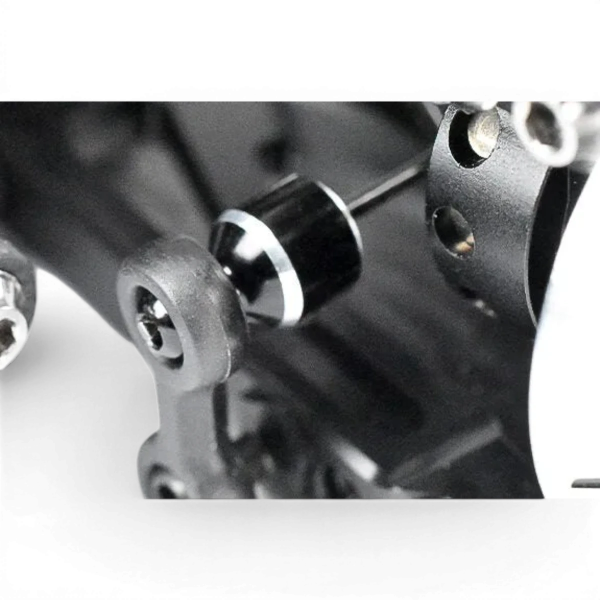 Rotule de barre stabilisatrice en aluminium pour RC Drift, fabriquée par Team Reve D, visible dans une image claire et détaillée